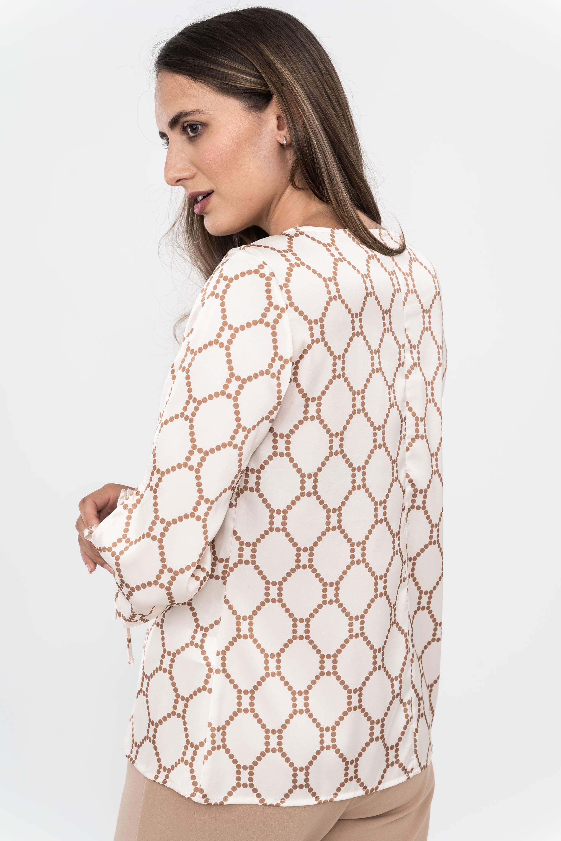 BLUSA ABERTURA LACITO BICOLOR