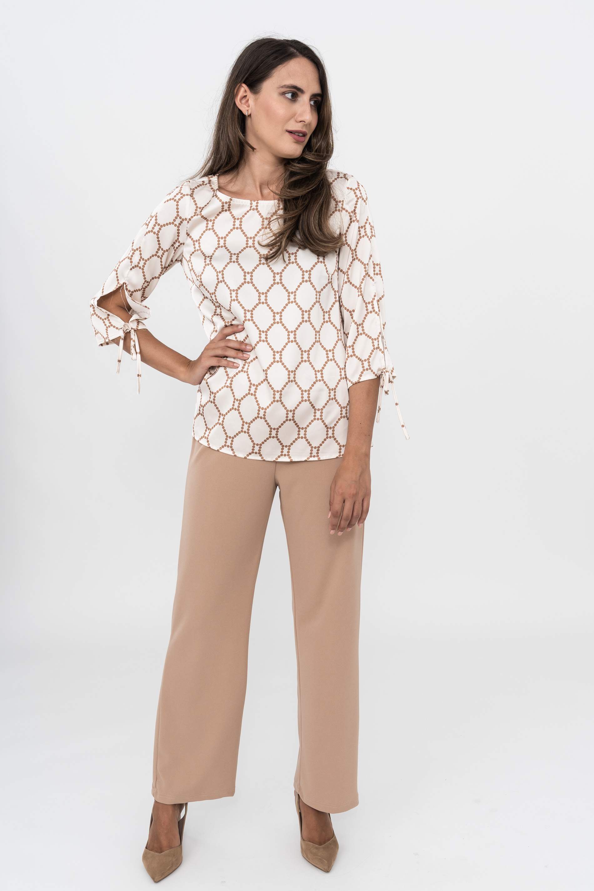 BLUSA ABERTURA LACITO BICOLOR