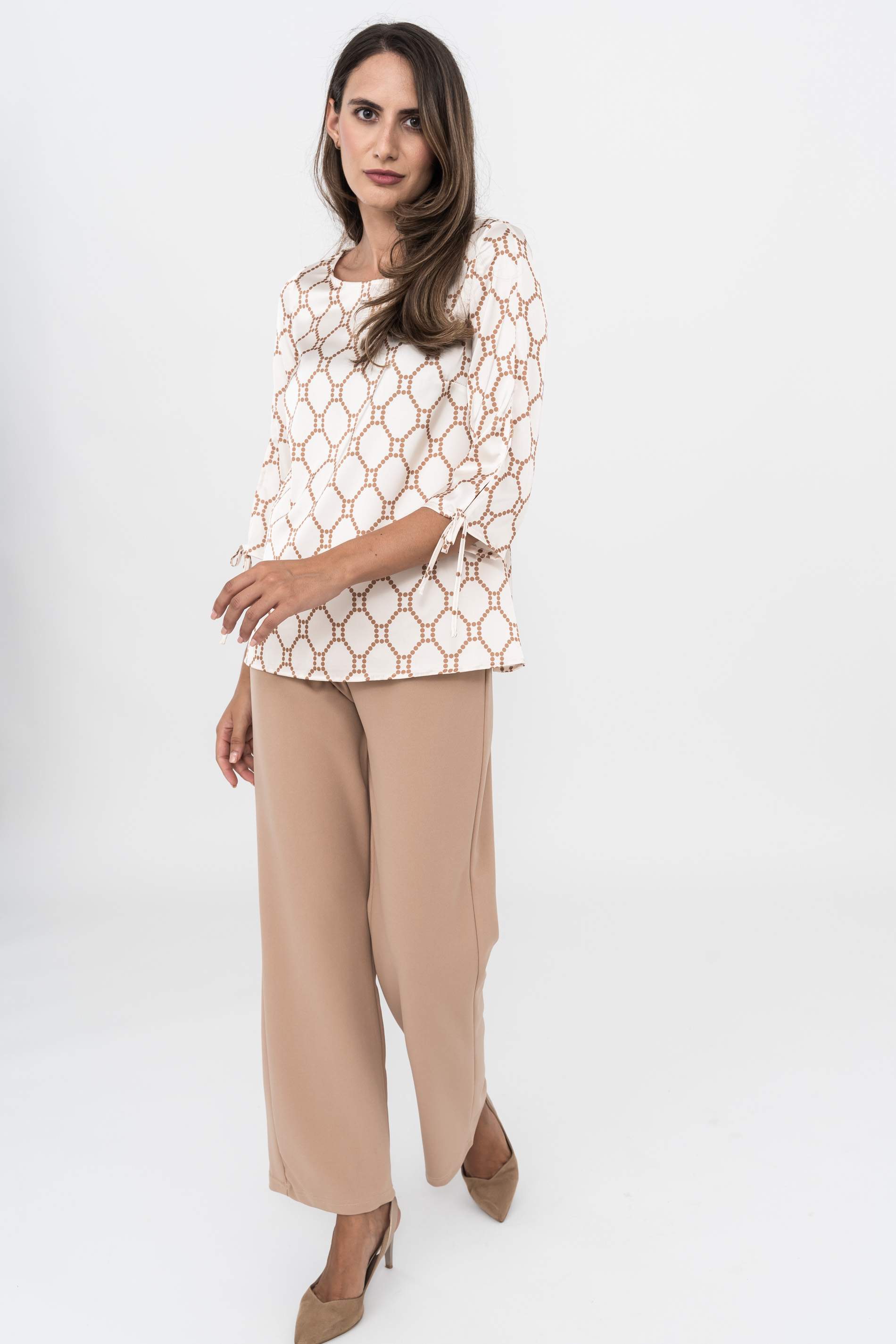 BLUSA ABERTURA LACITO BICOLOR