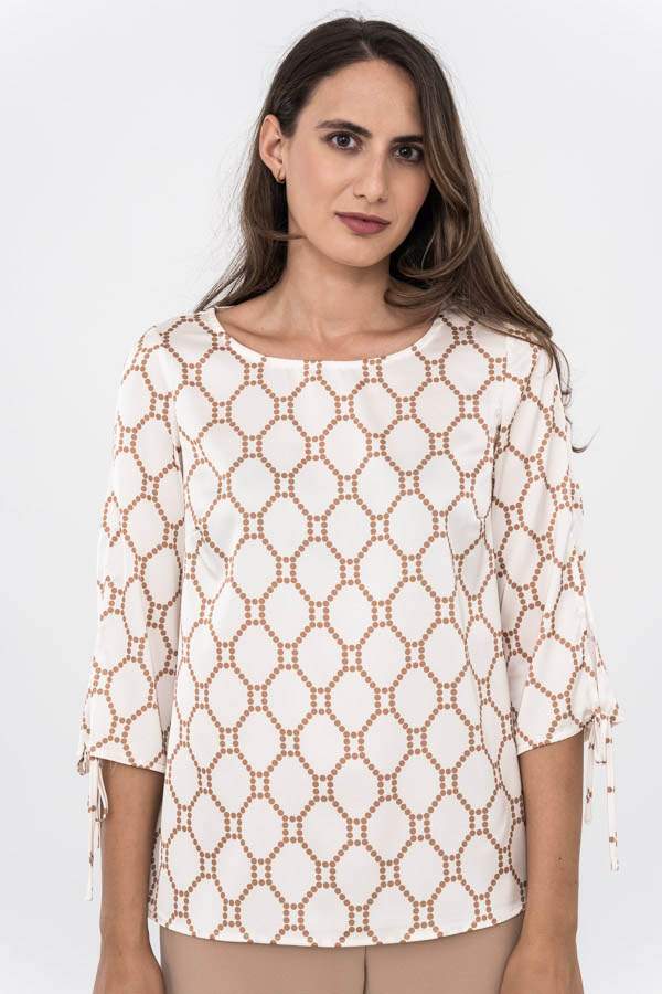 BLUSA ABERTURA LACITO BICOLOR