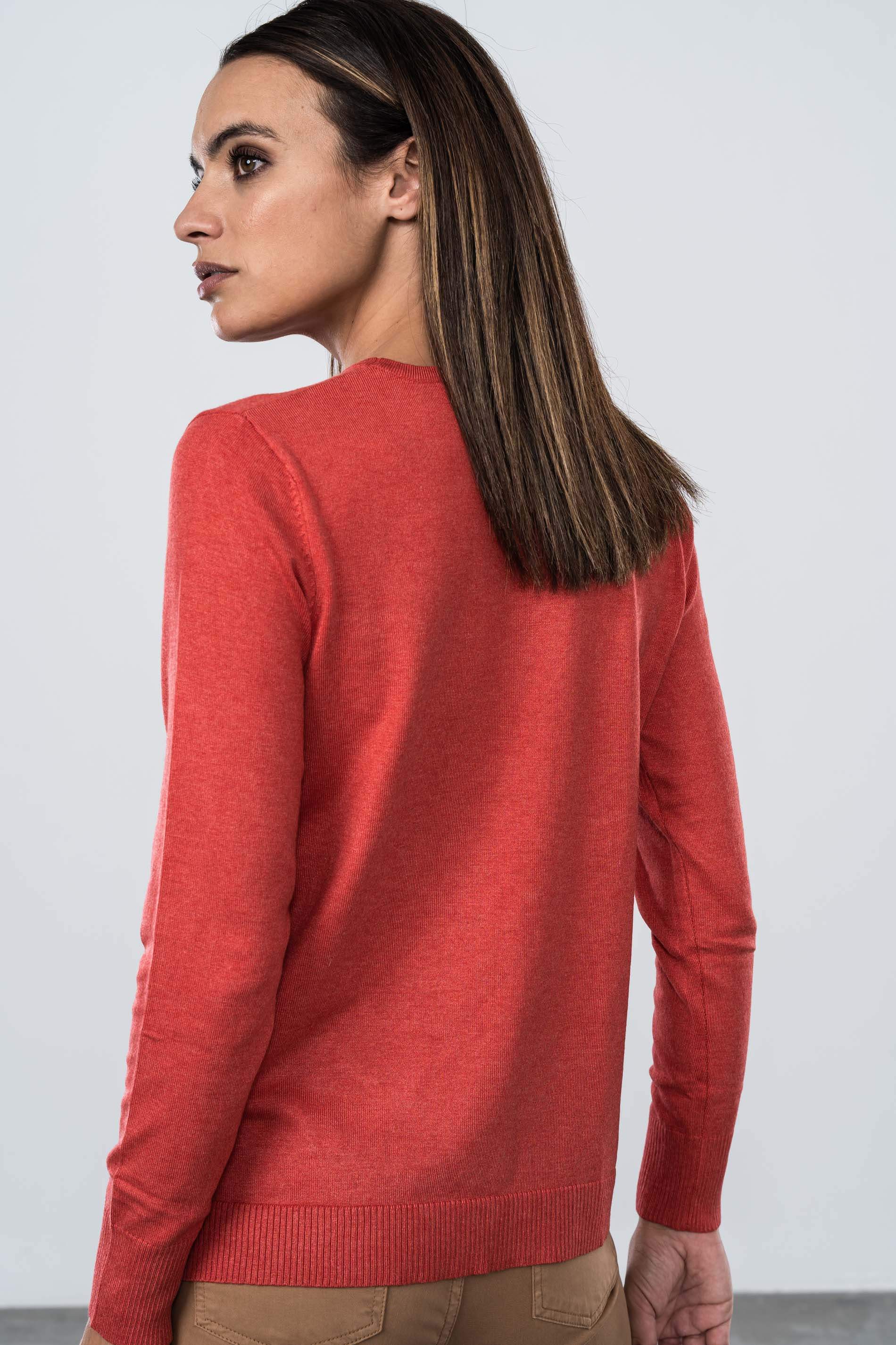 JERSEY BORDADO LIBELULAS CORAL