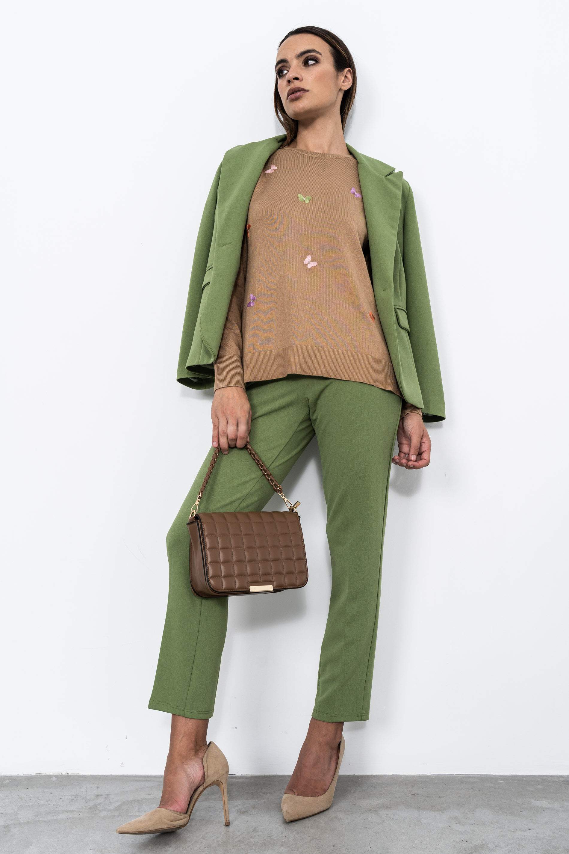 JERSEY BORDADO MARIPOSAS CAMEL