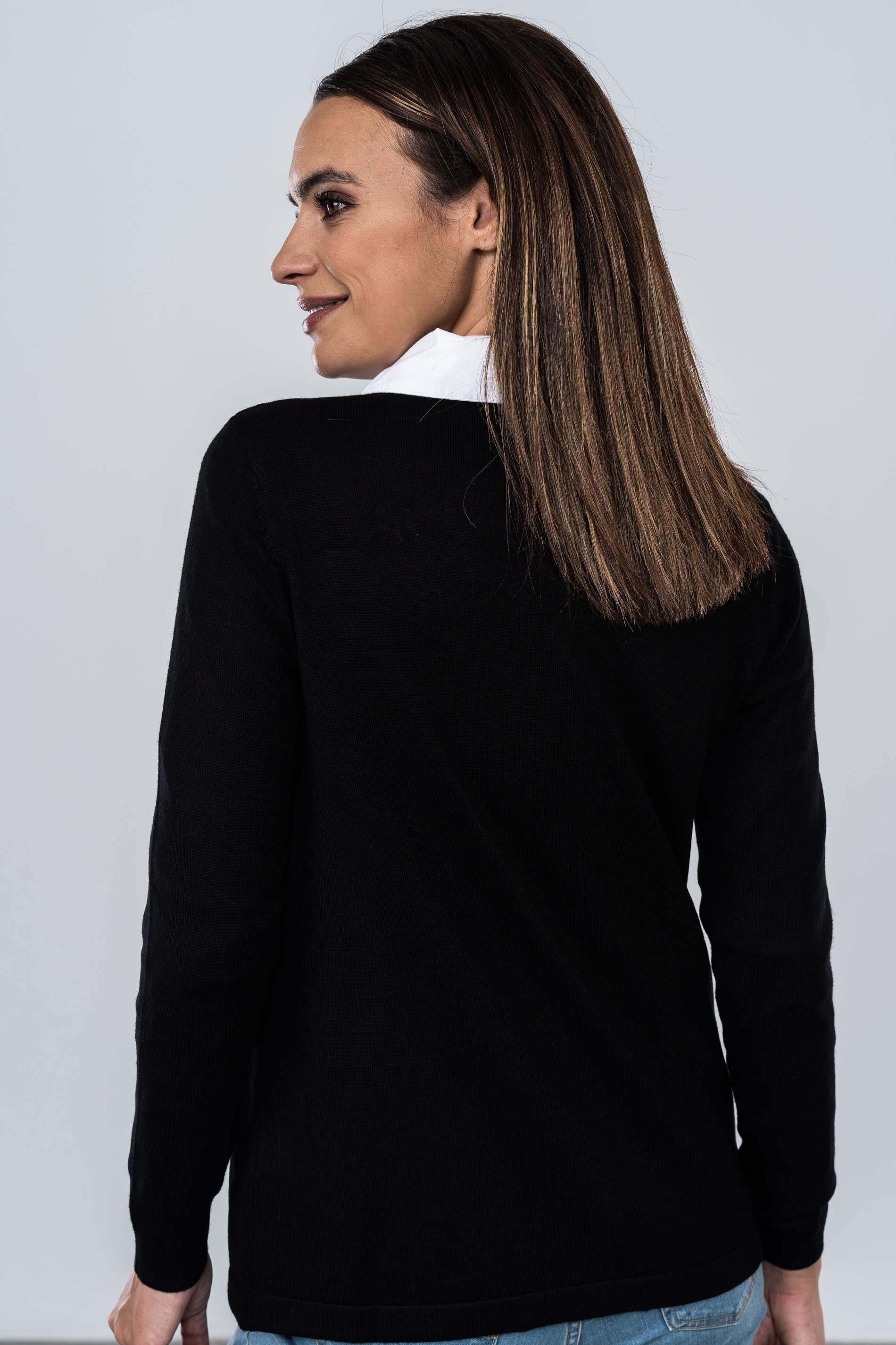 JERSEY BORDADO ARBOLITO NEGRO