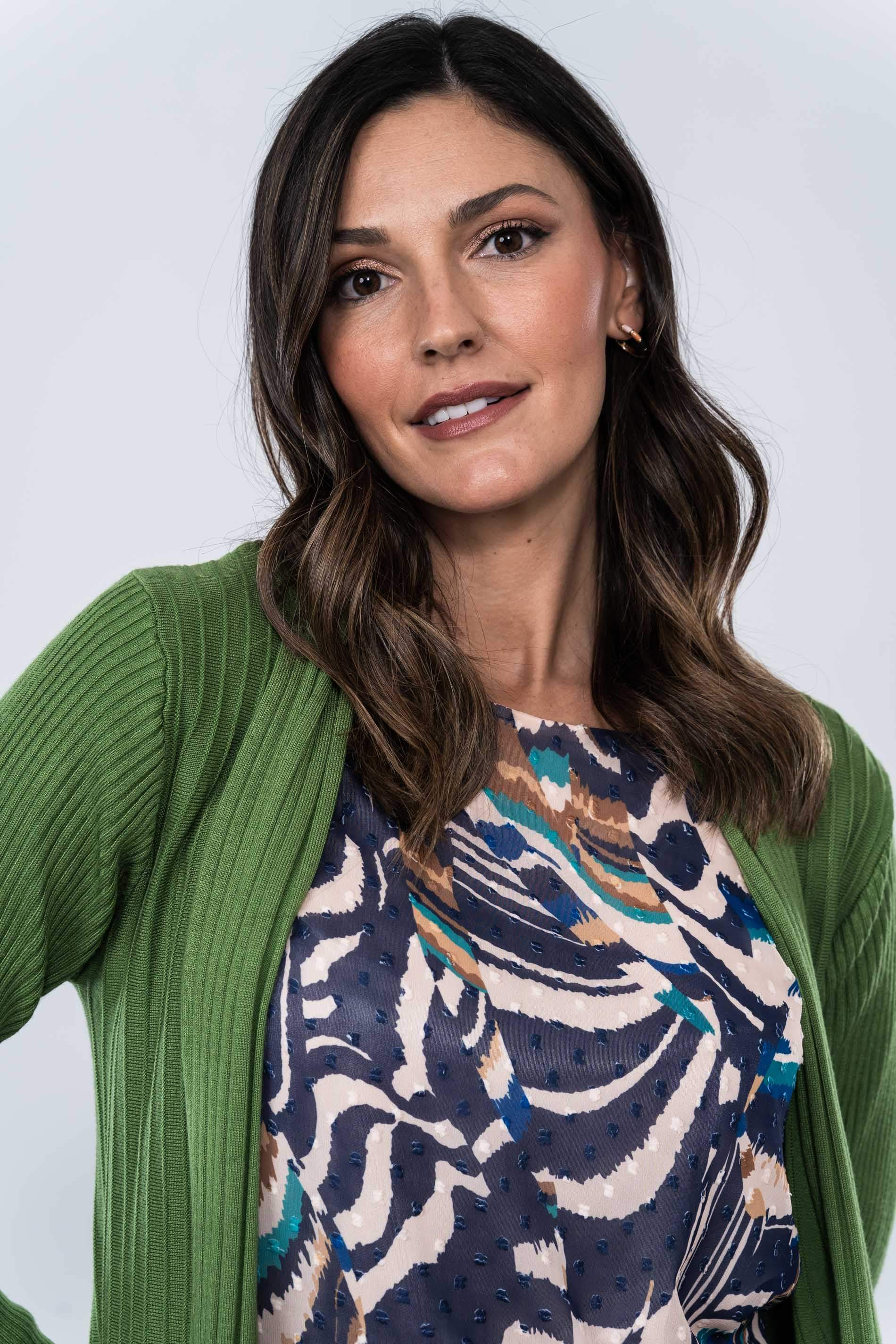 CARDIGAN CANALE DIBUJO OLIVA