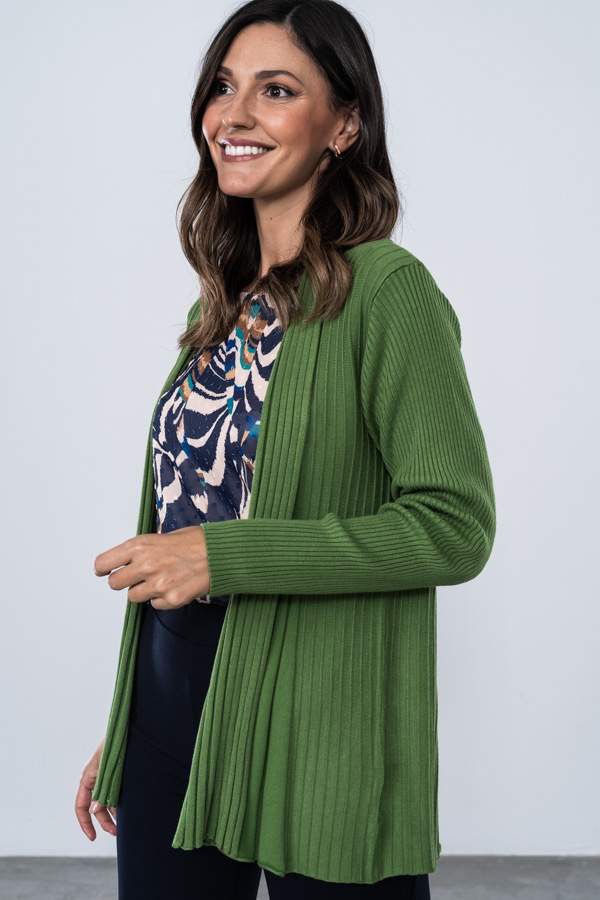 CARDIGAN CANALE DIBUJO OLIVA