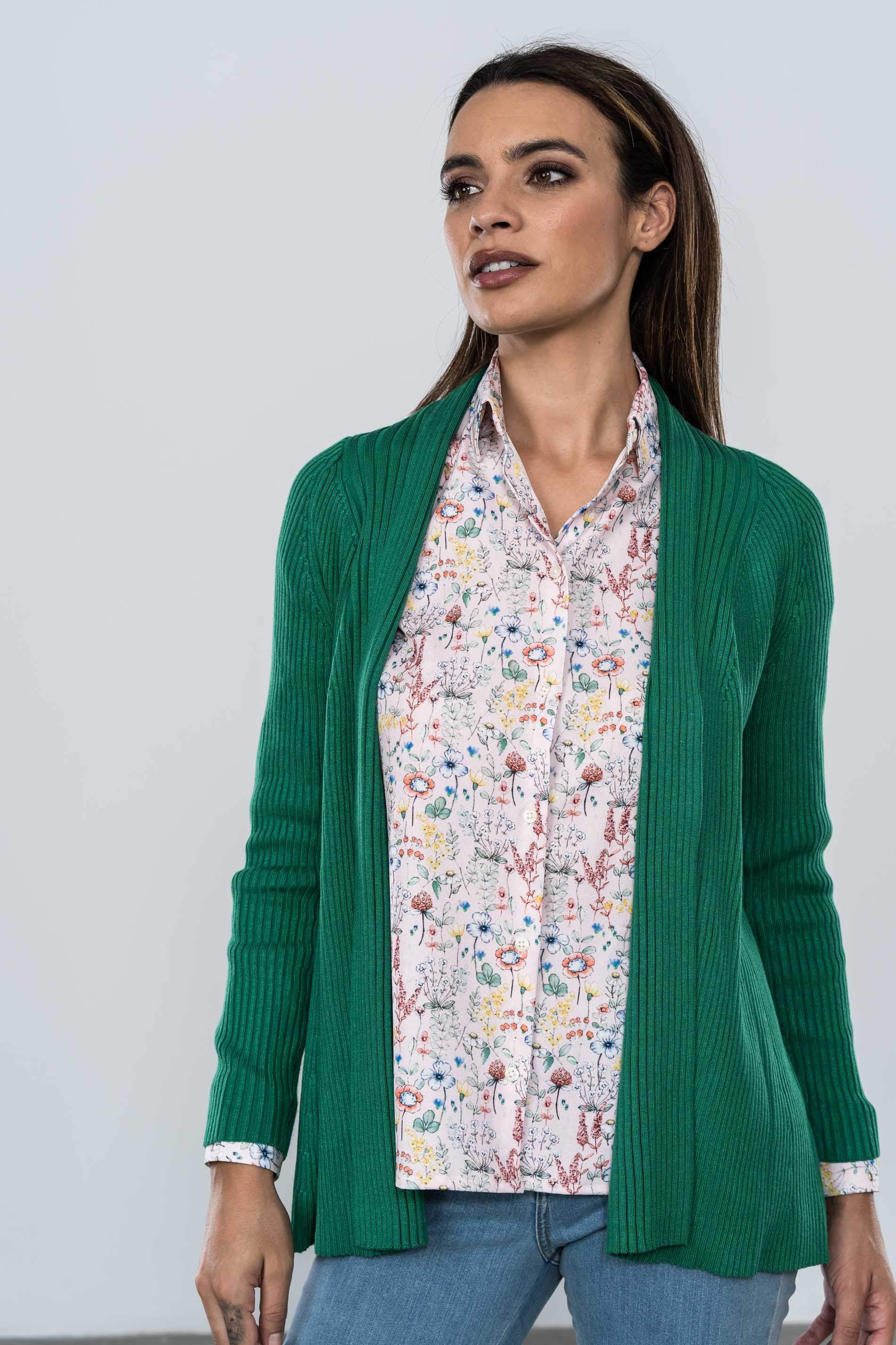 CARDIGAN CANALE VERDE