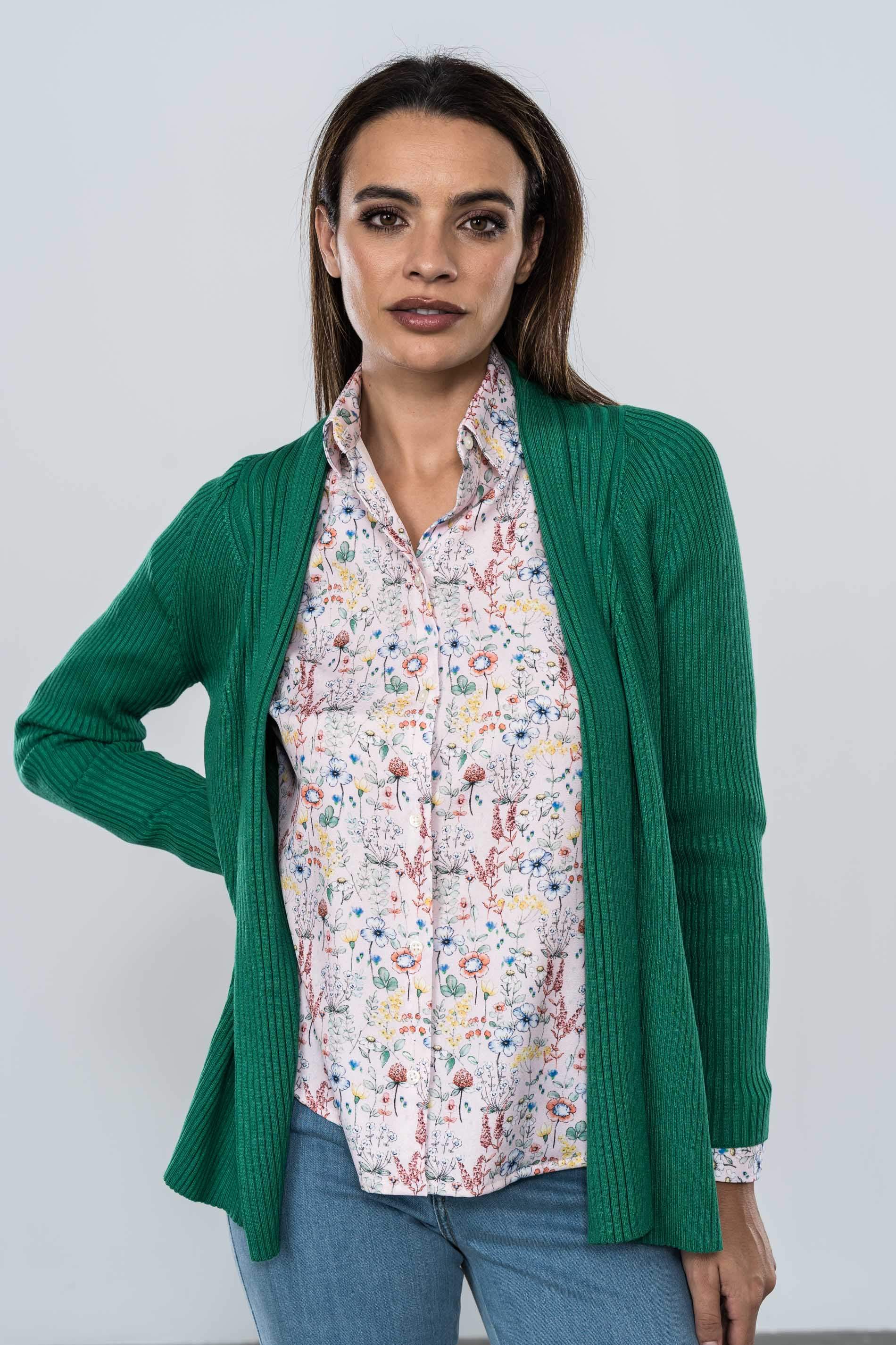 CARDIGAN CANALE VERDE