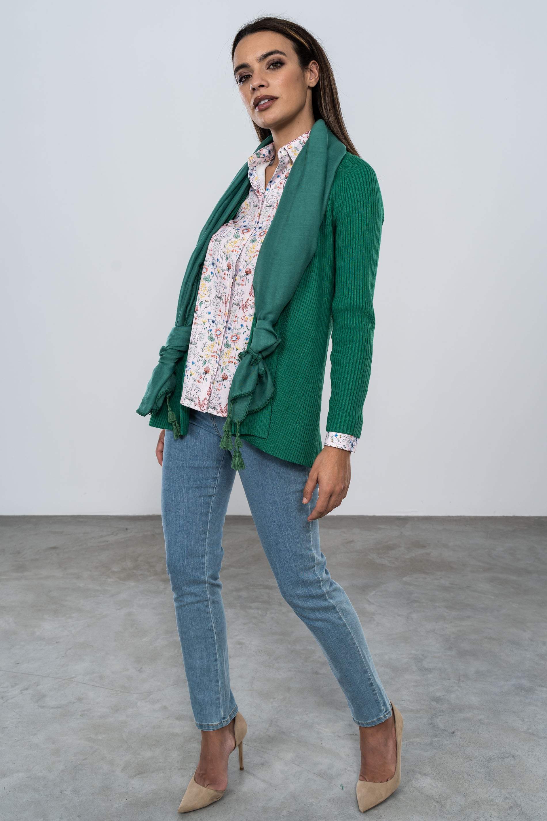 CARDIGAN CANALE VERDE
