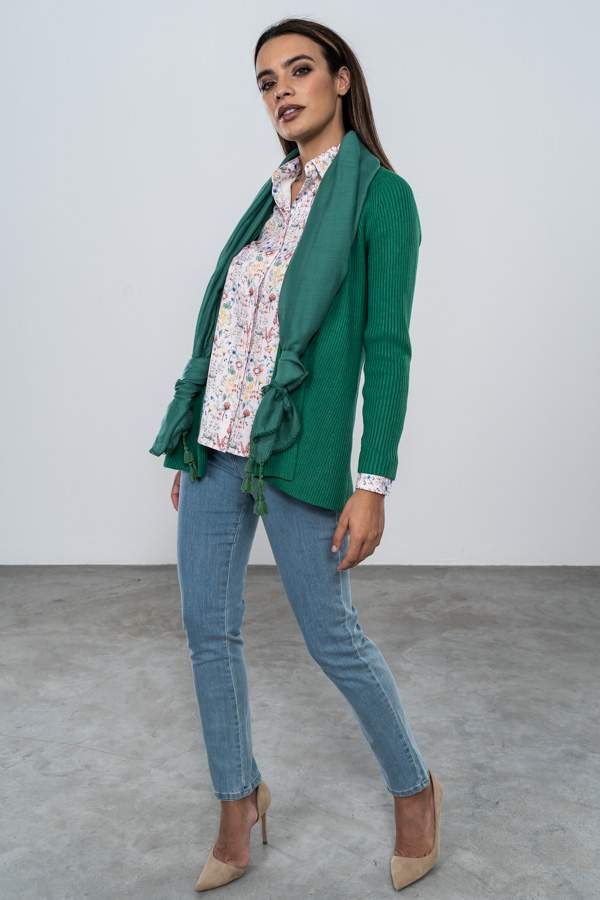 CARDIGAN CANALE VERDE