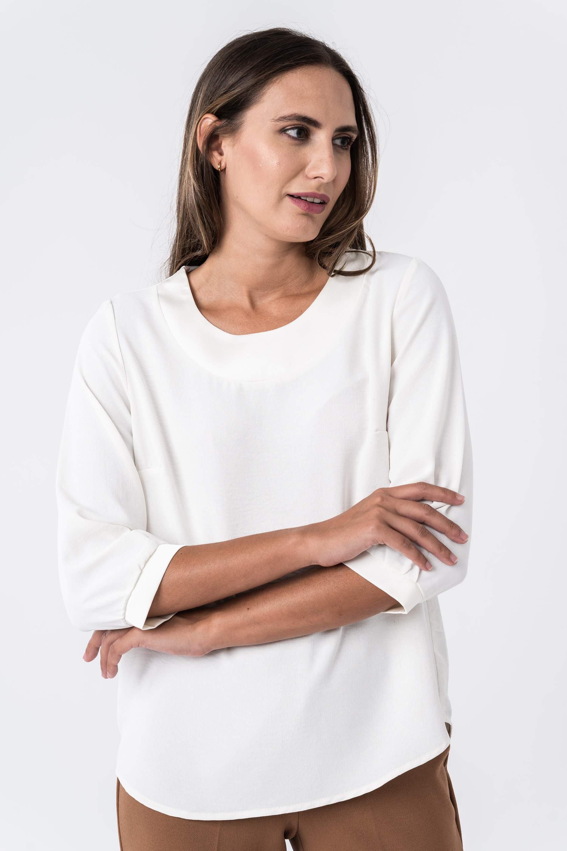 BLUSA COMBINADA SATEN MF CRUDO