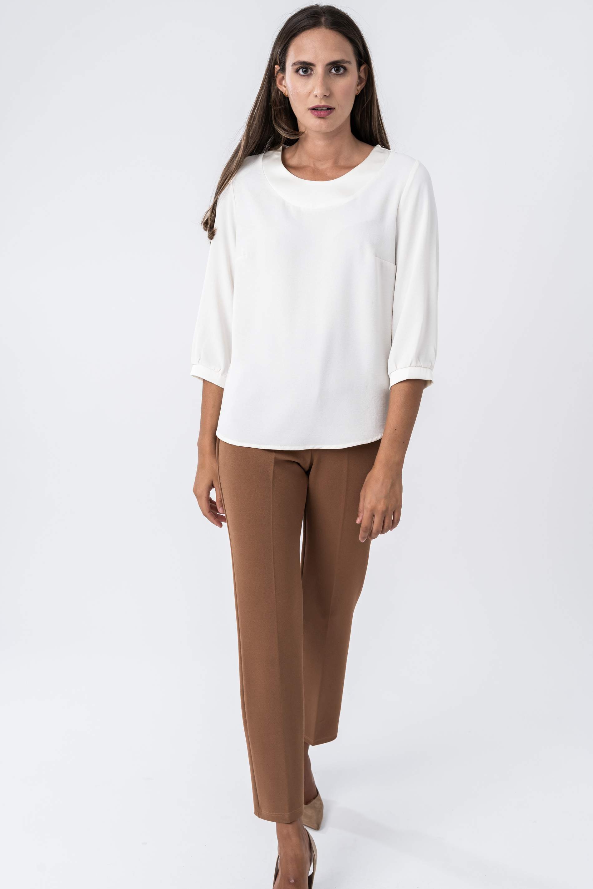 BLUSA COMBINADA SATEN MF CRUDO