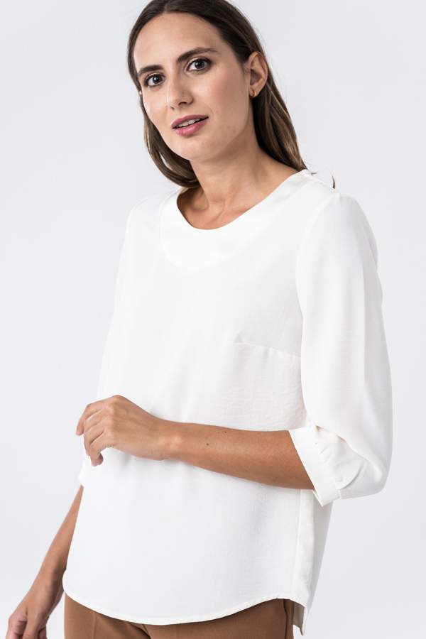 BLUSA COMBINADA SATEN MF CRUDO