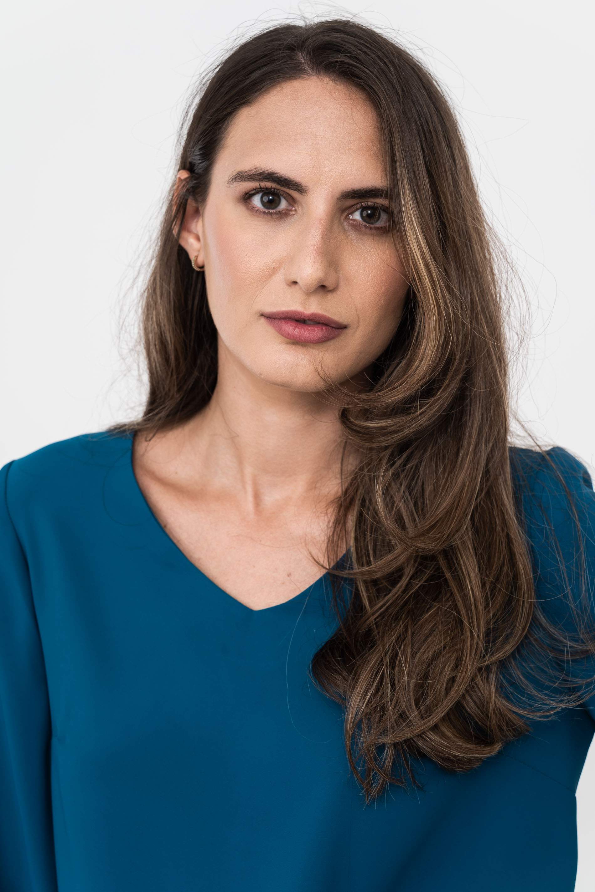 BLUSA MANGA PUÑO PETROLEO