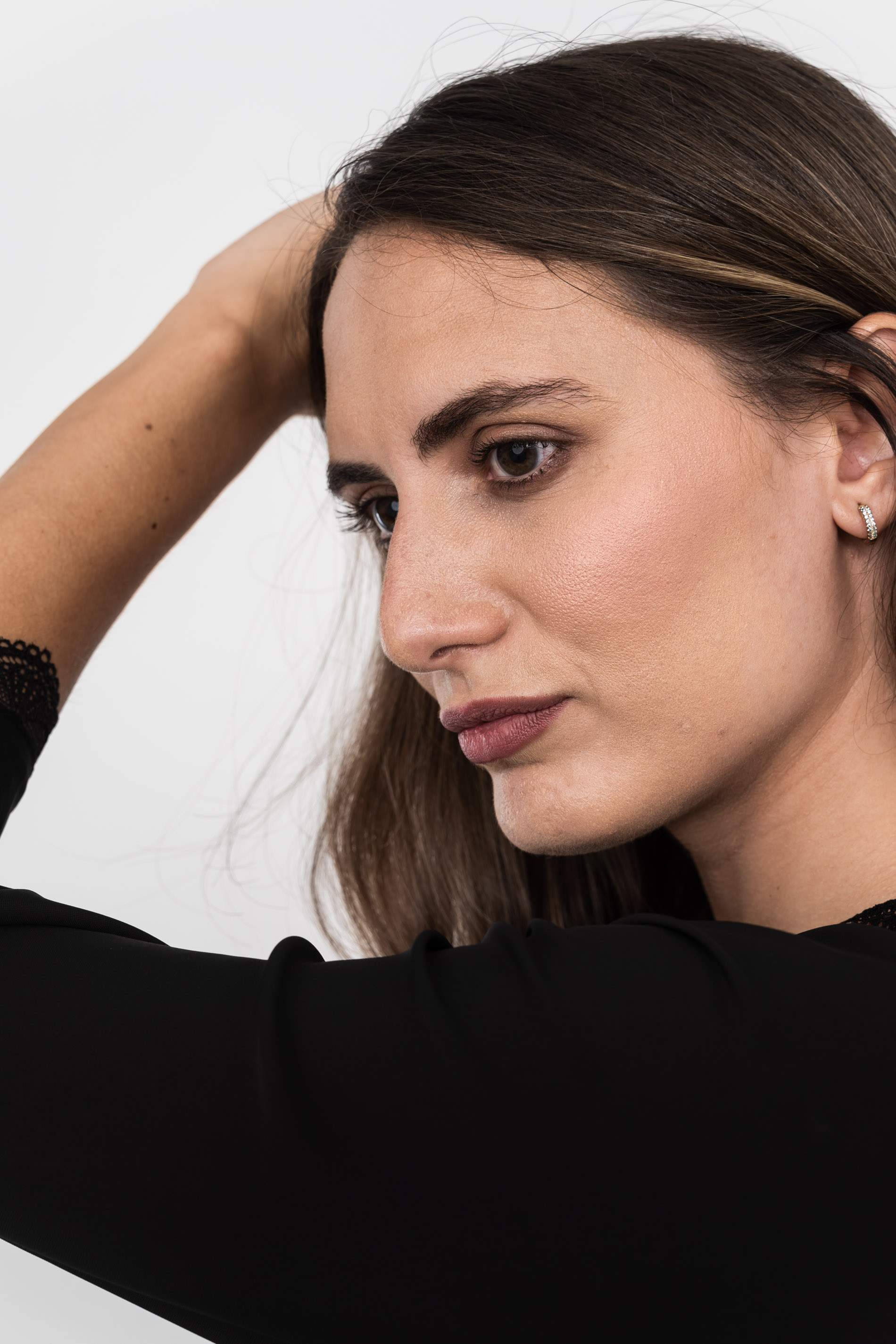 BLUSA COMBINADA ENCAJE NEGRO
