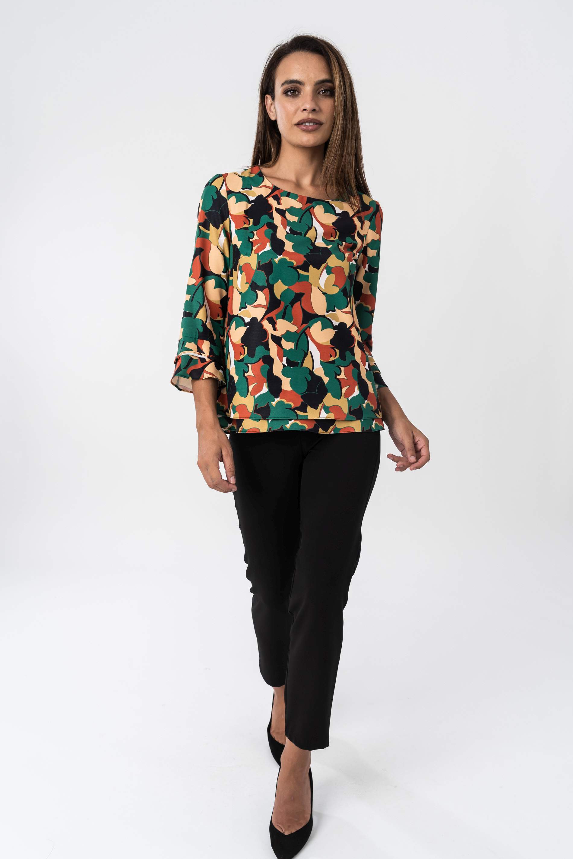 PANTALON VESTIR GOMA CINTURA NEGRO