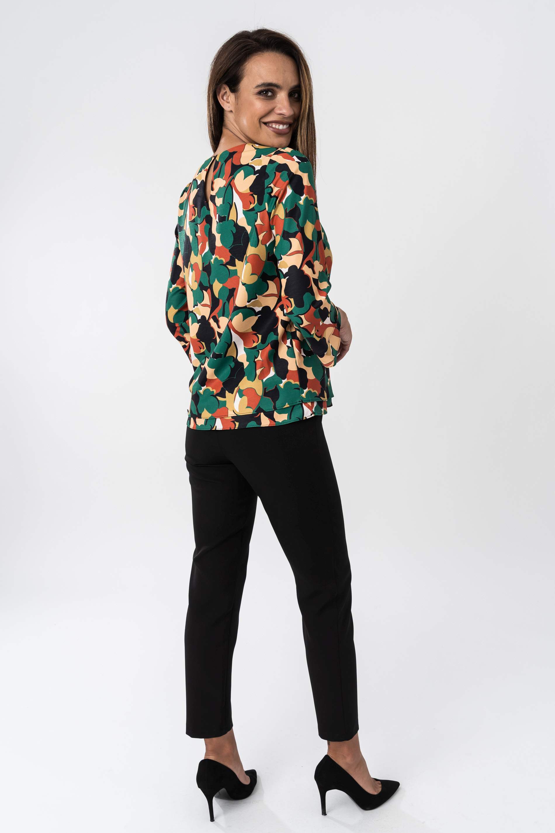 PANTALON VESTIR GOMA CINTURA NEGRO