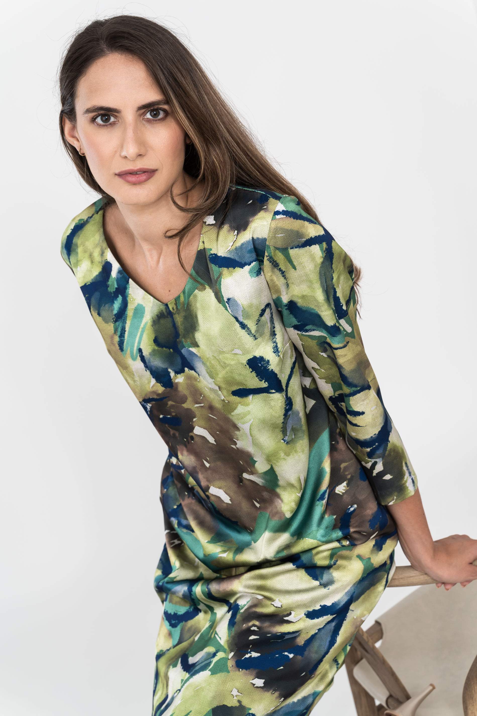 VESTIDO ESTAMPADO ASTRACTO