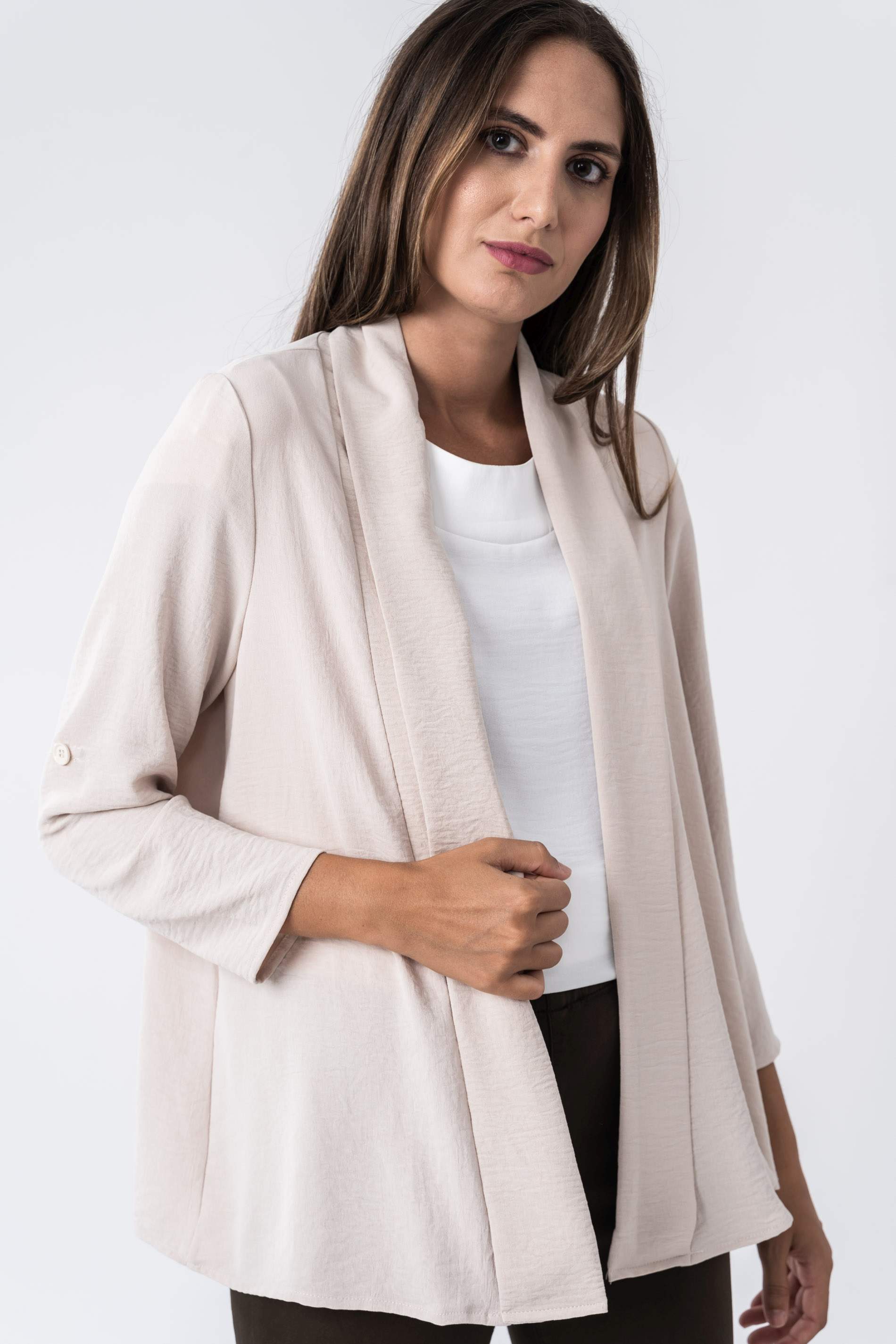 SOBRECAMISA TRABILLA BEIGE