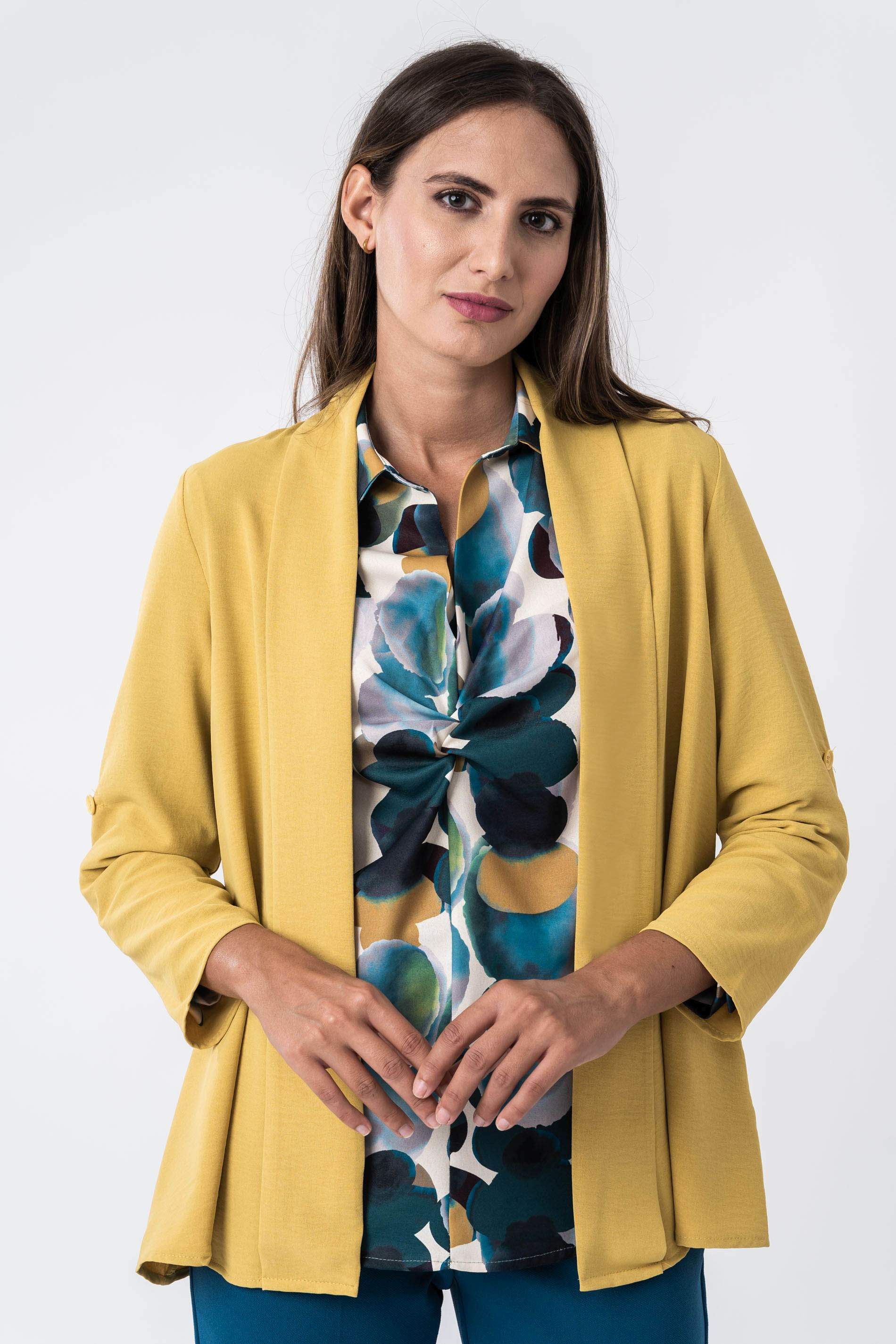 SOBRECAMISA TRABILLA MOSTAZA