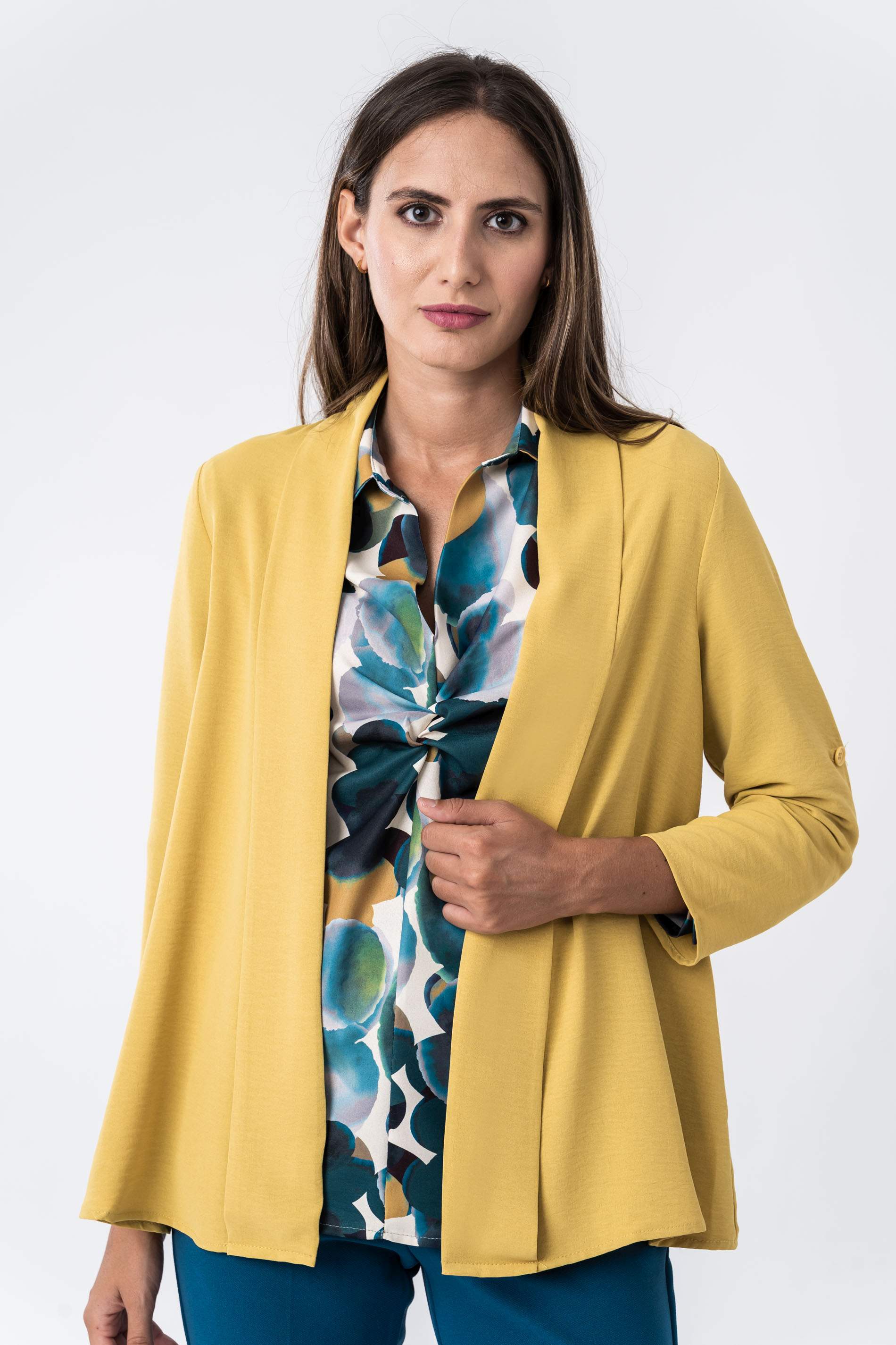 SOBRECAMISA TRABILLA MOSTAZA