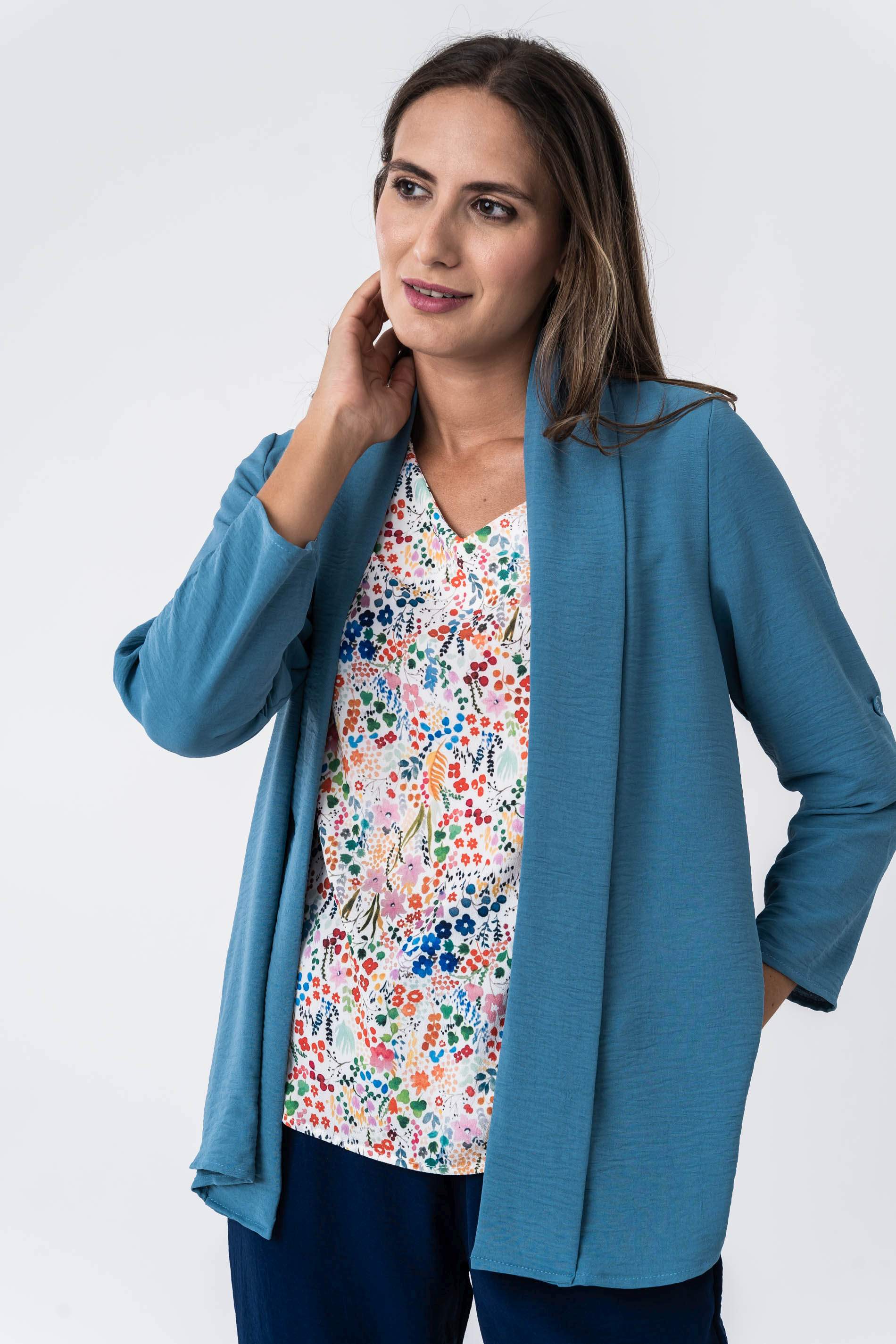 SOBRECAMISA TRABILLA AZUL