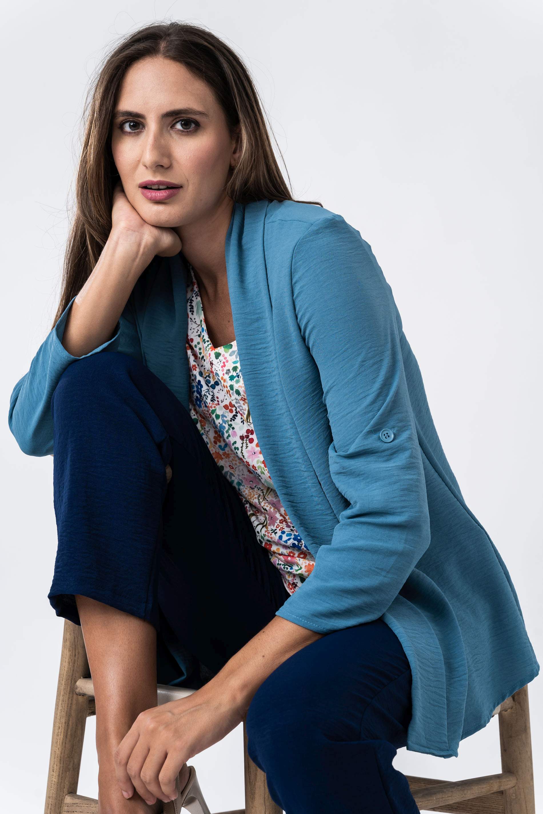 SOBRECAMISA TRABILLA AZUL