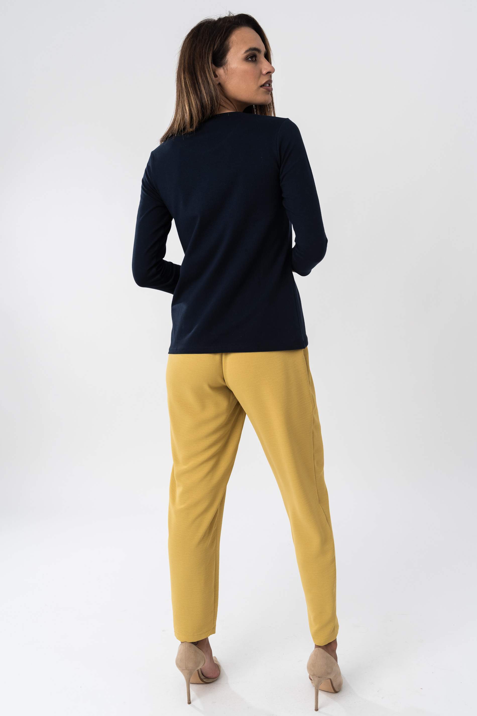 PANTALON HOLGADO CORDON MOSTAZA