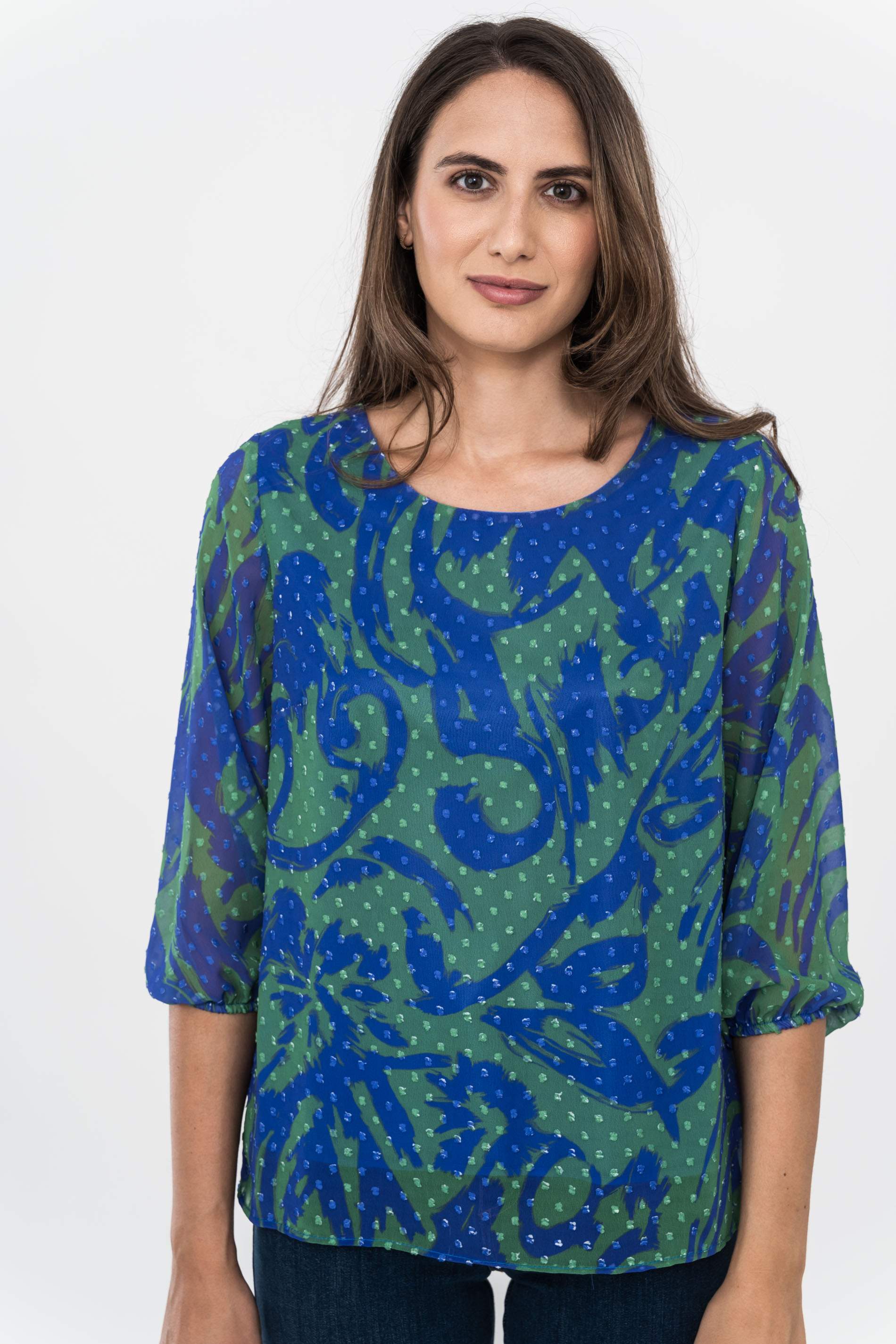 BLUSA PLUMETI PINCELADAS TINTA