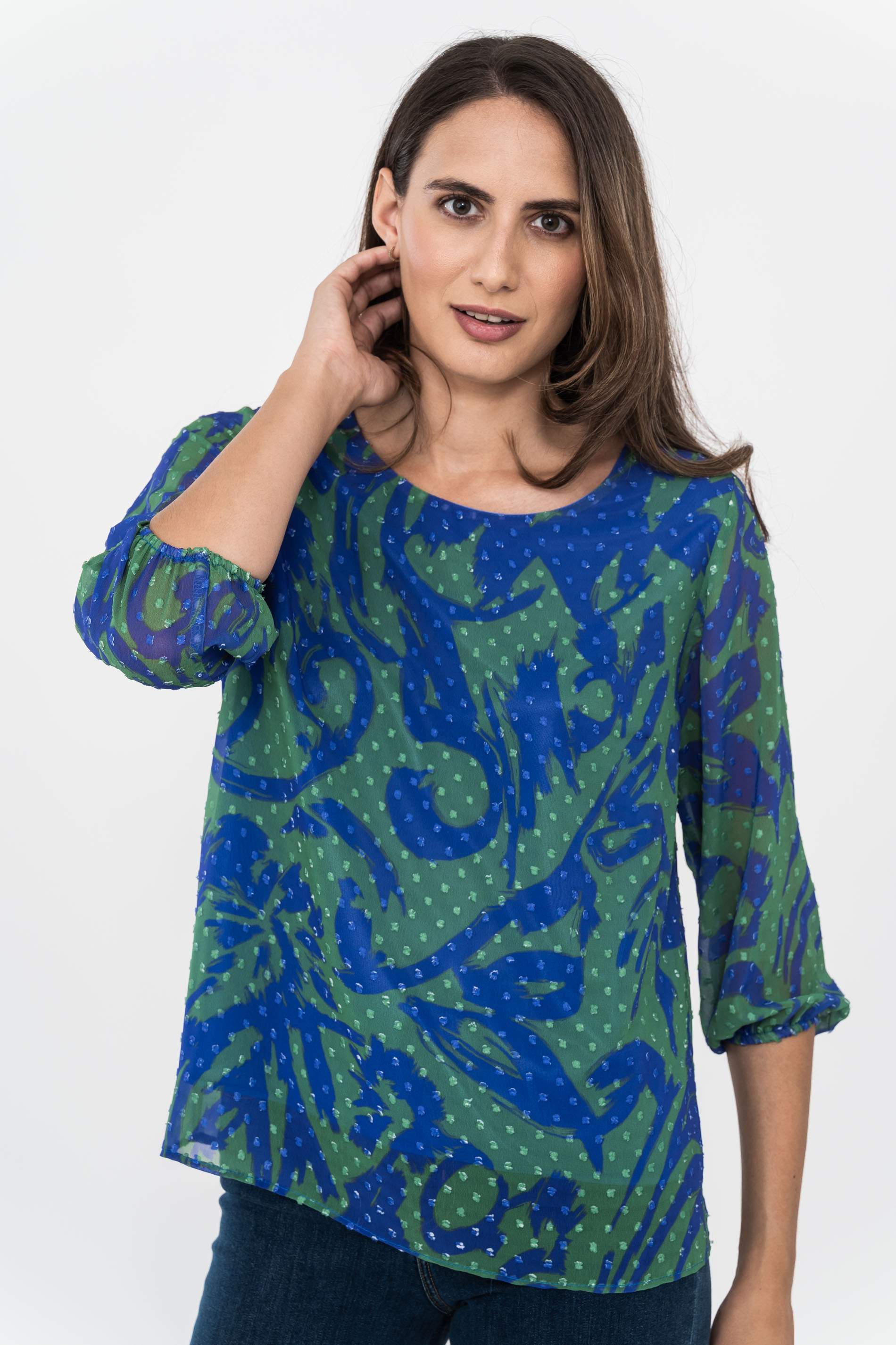 BLUSA PLUMETI PINCELADAS TINTA