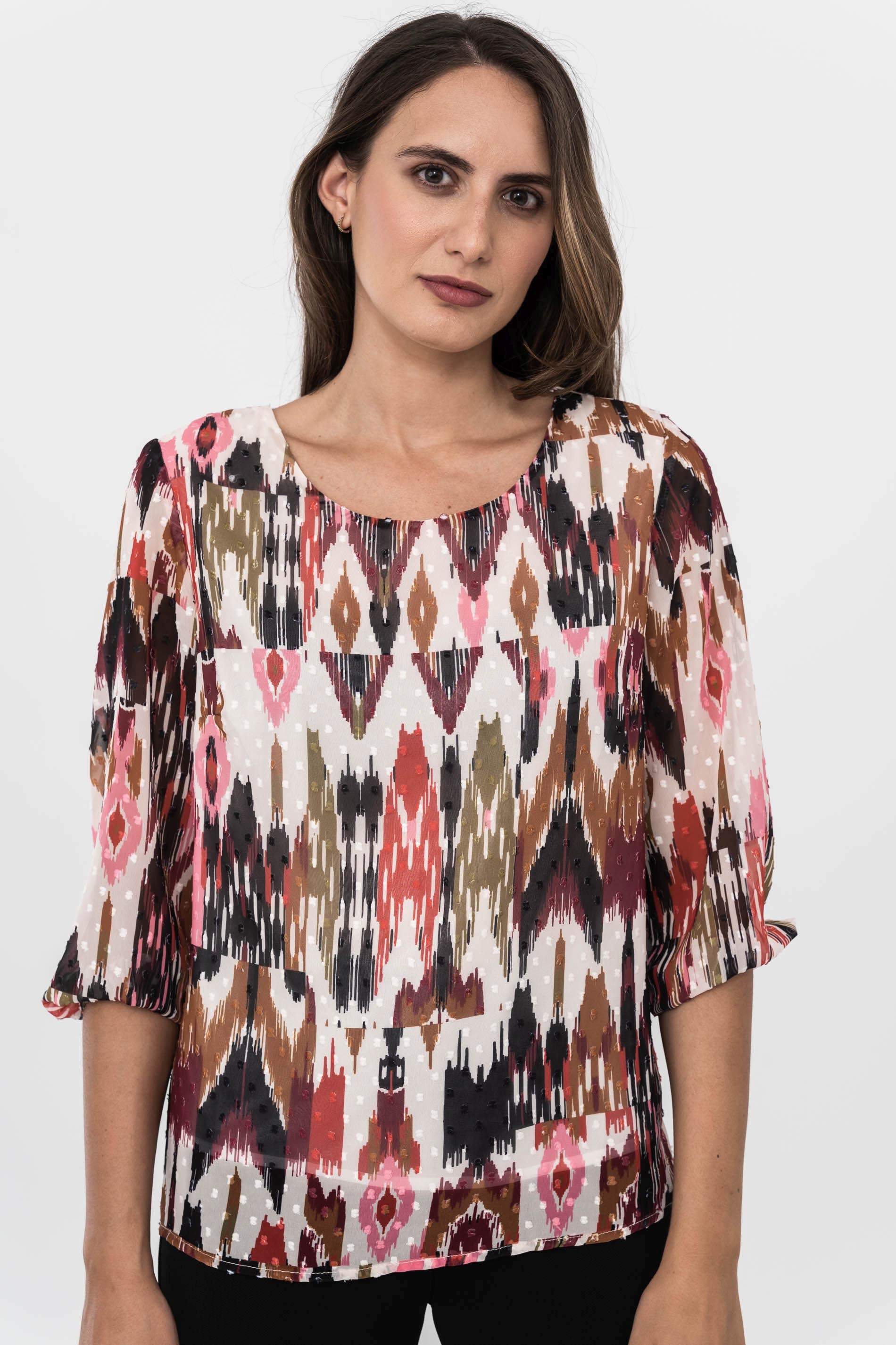 BLUSA PLUMETI AZTECA