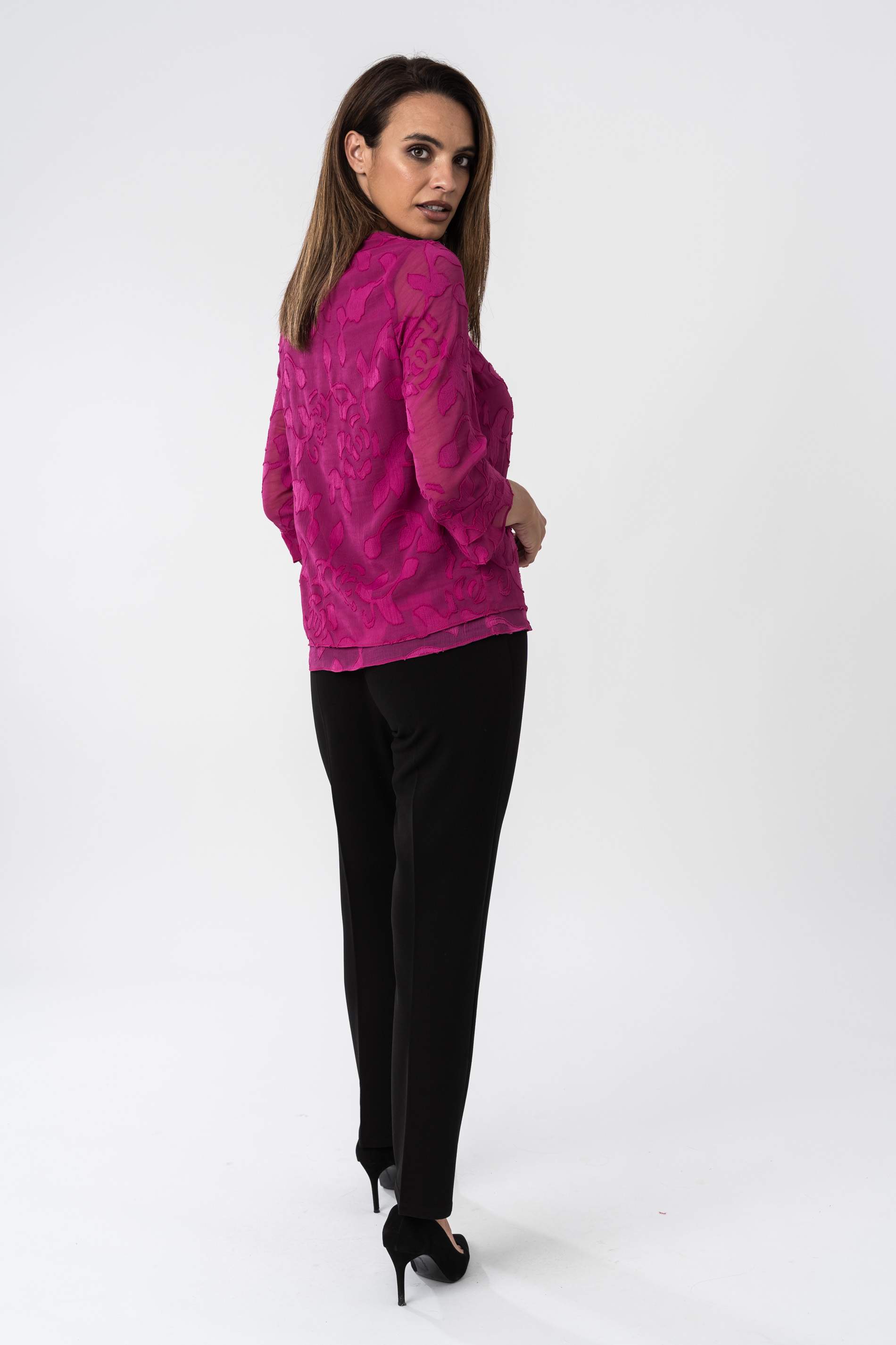 PANTALON CINTURA ELASTICA NEGRO