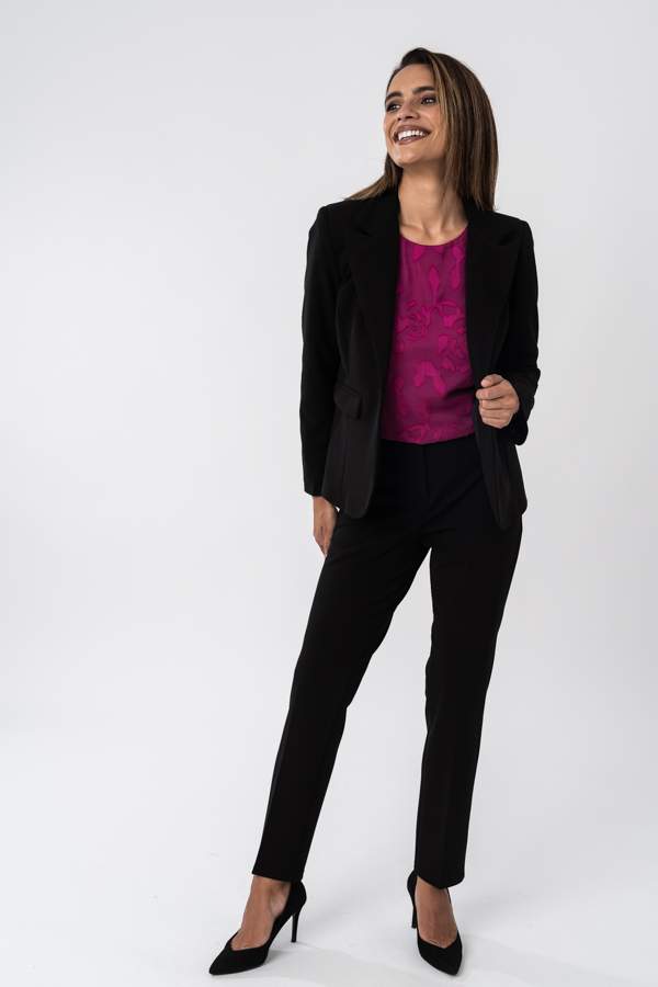 PANTALON CINTURA ELASTICA NEGRO