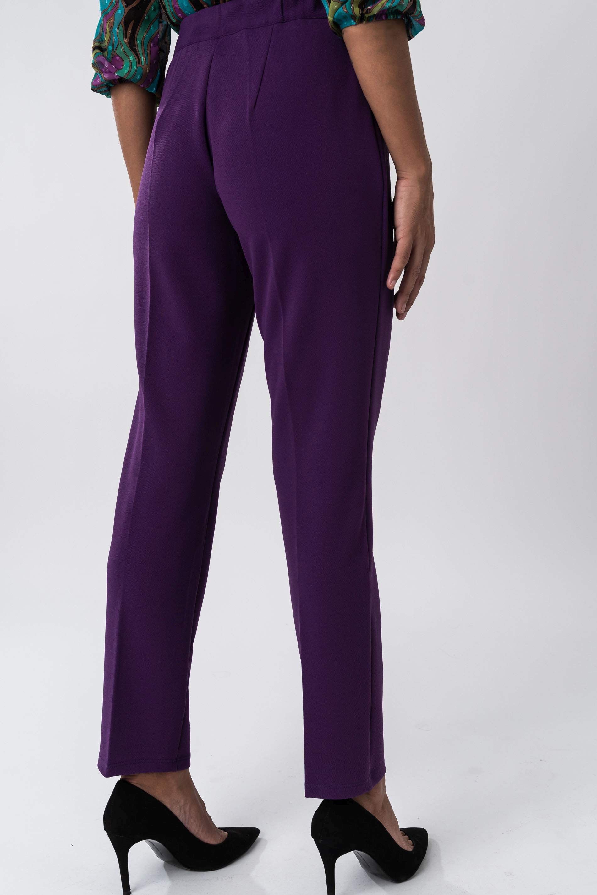 PANTALON CINTURA ELASTICA MORADO