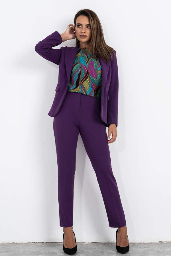 PANTALON CINTURA ELASTICA MORADO