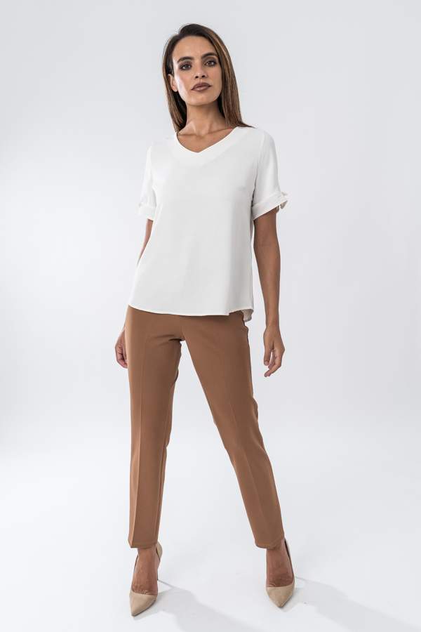 PANTALON CINTURA ELASTICA CAMEL