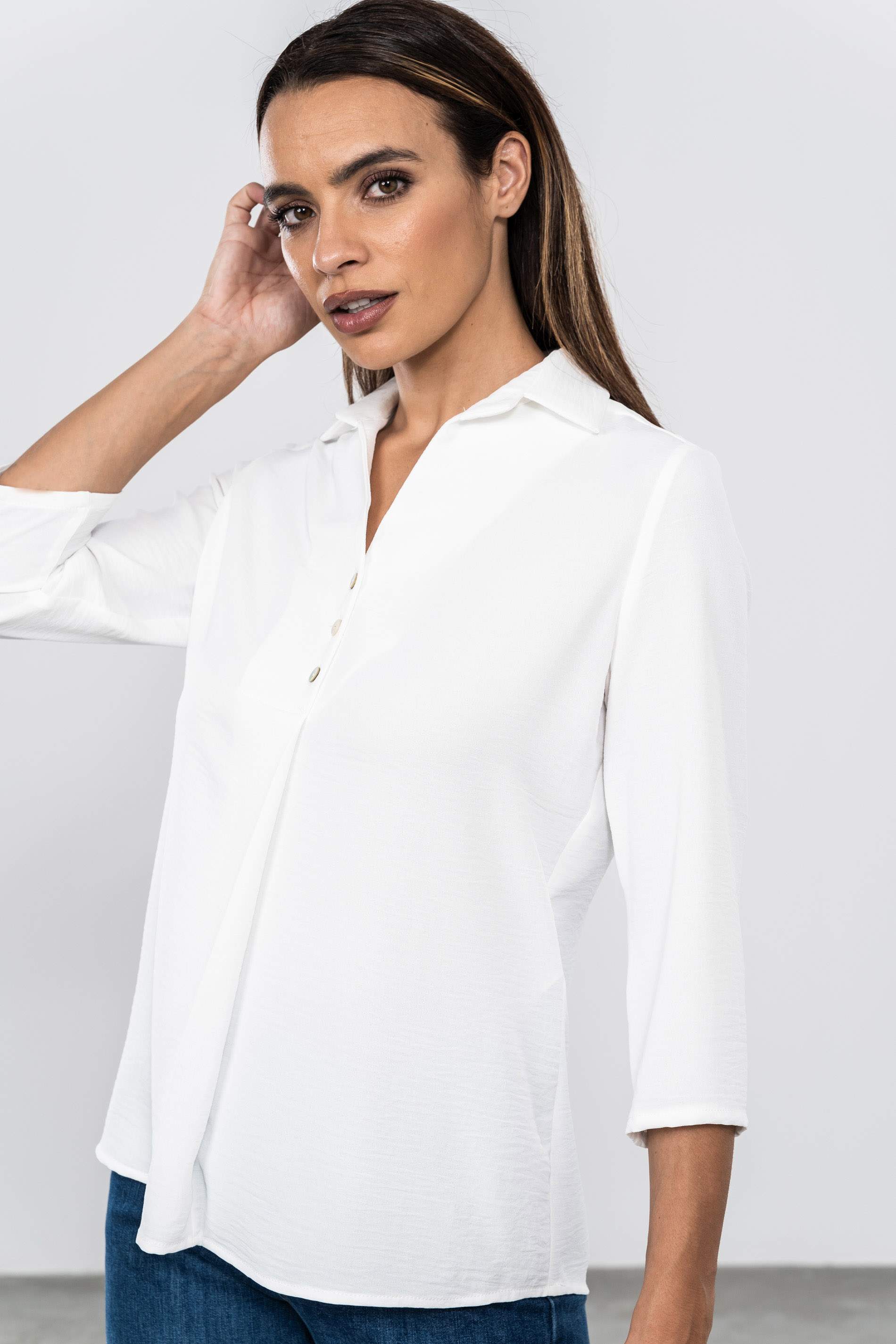 BLUSA BOTONES TABLA CRUDO