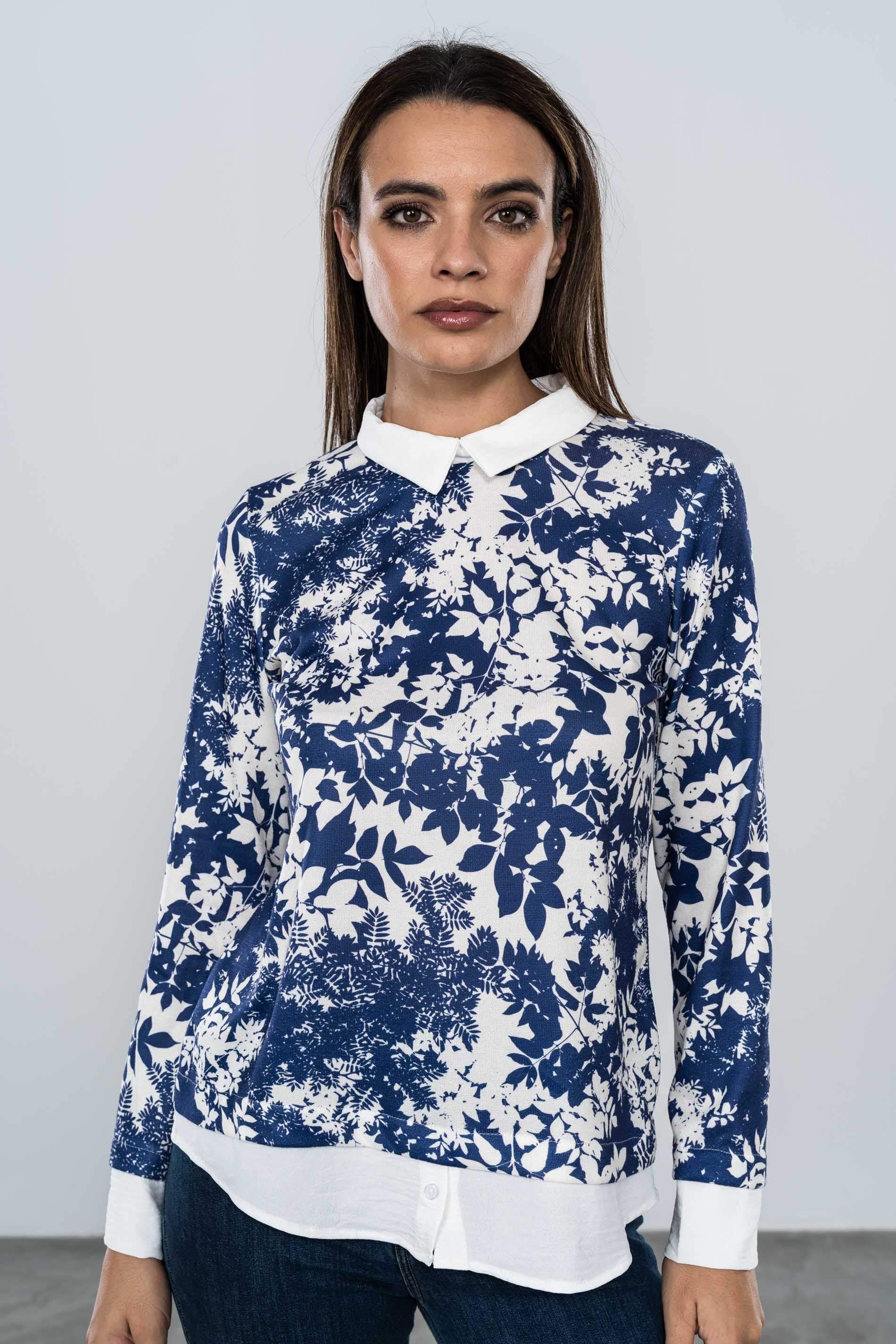 JERSEY COMBINADO FLORAL