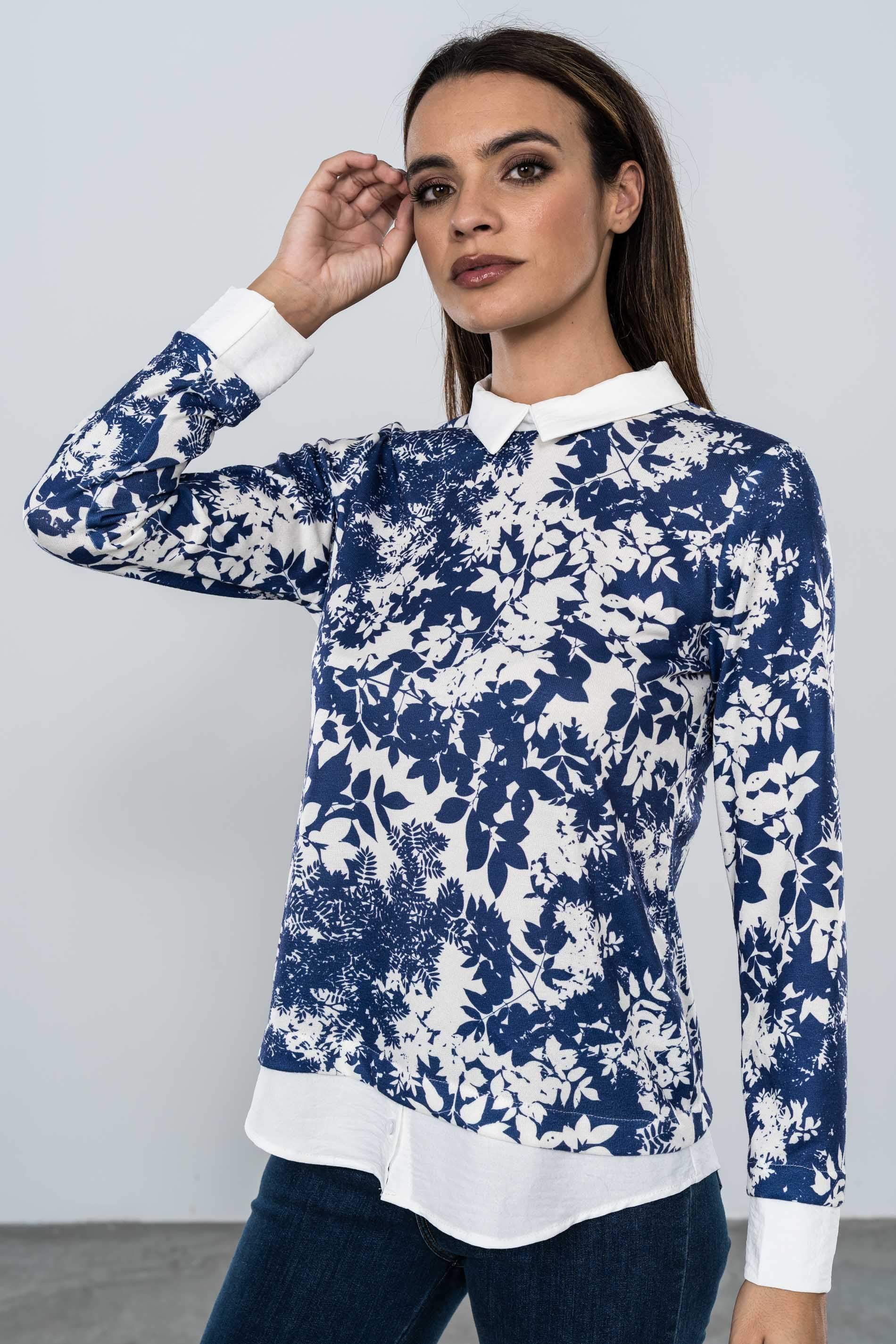 JERSEY COMBINADO FLORAL