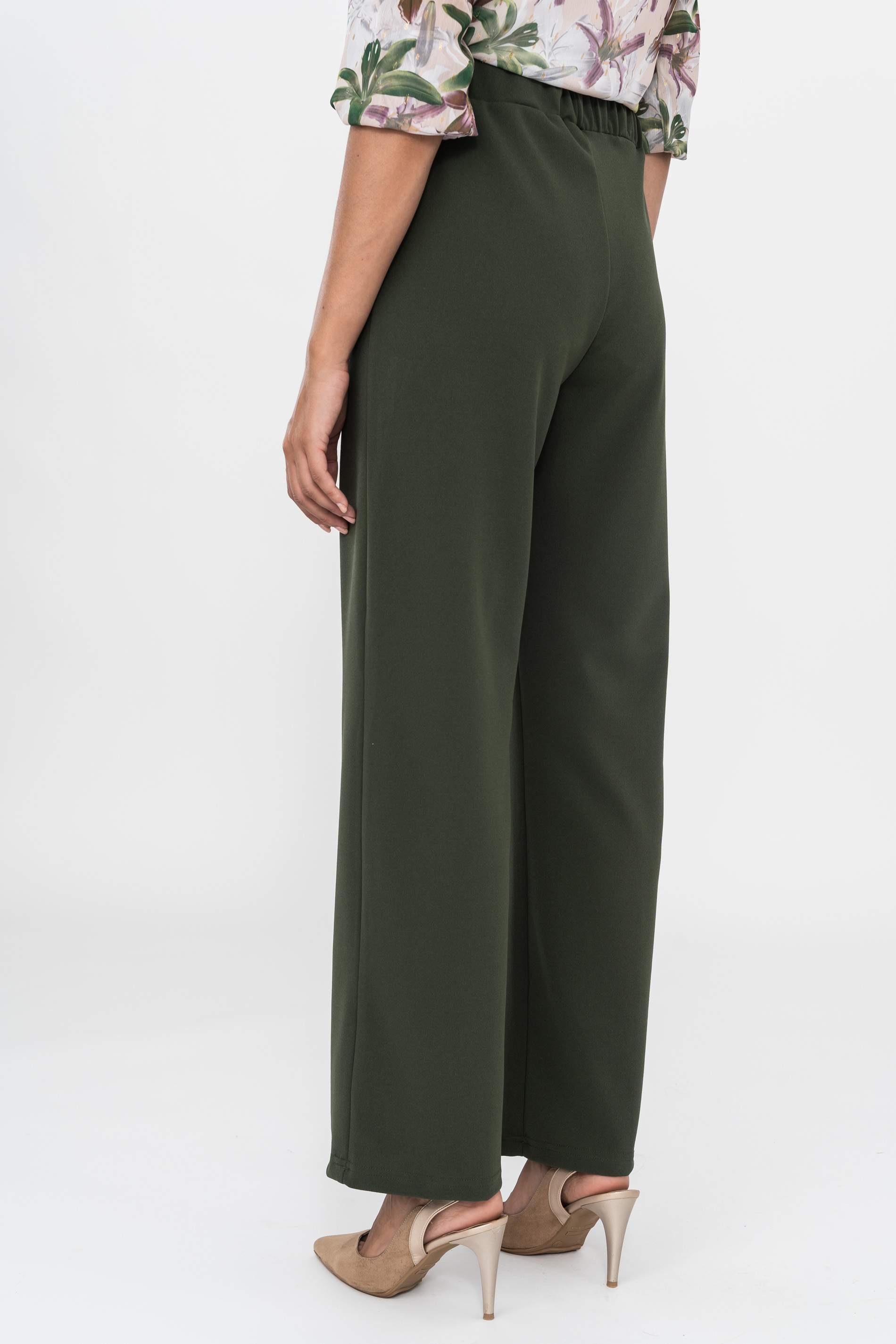 PANTALON PUNTO CREPE KAKI