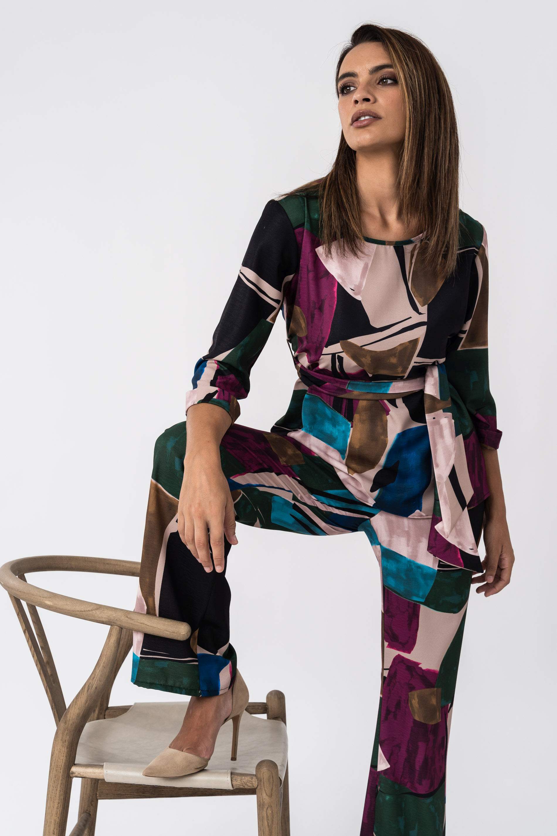 PANTALON ESTAMPADO ABSTRACTO