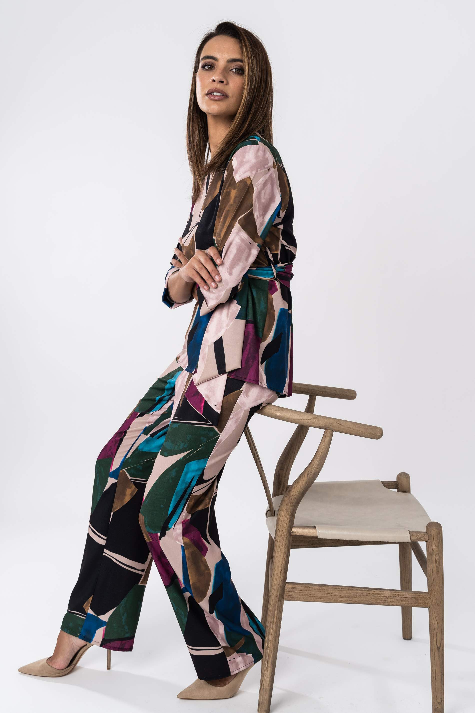 PANTALON ESTAMPADO ABSTRACTO