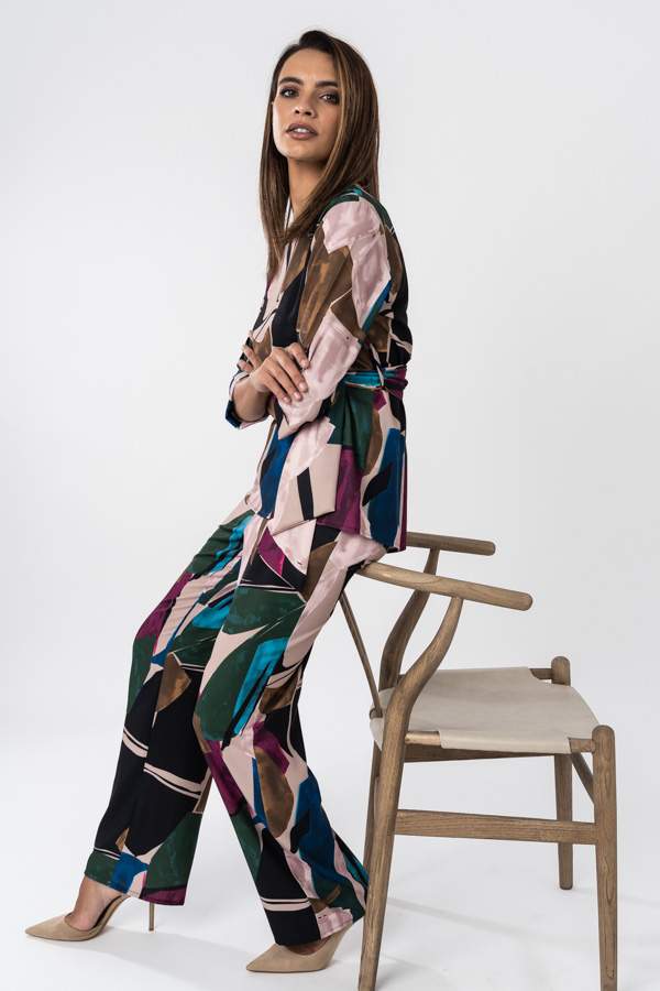 PANTALON ESTAMPADO ABSTRACTO