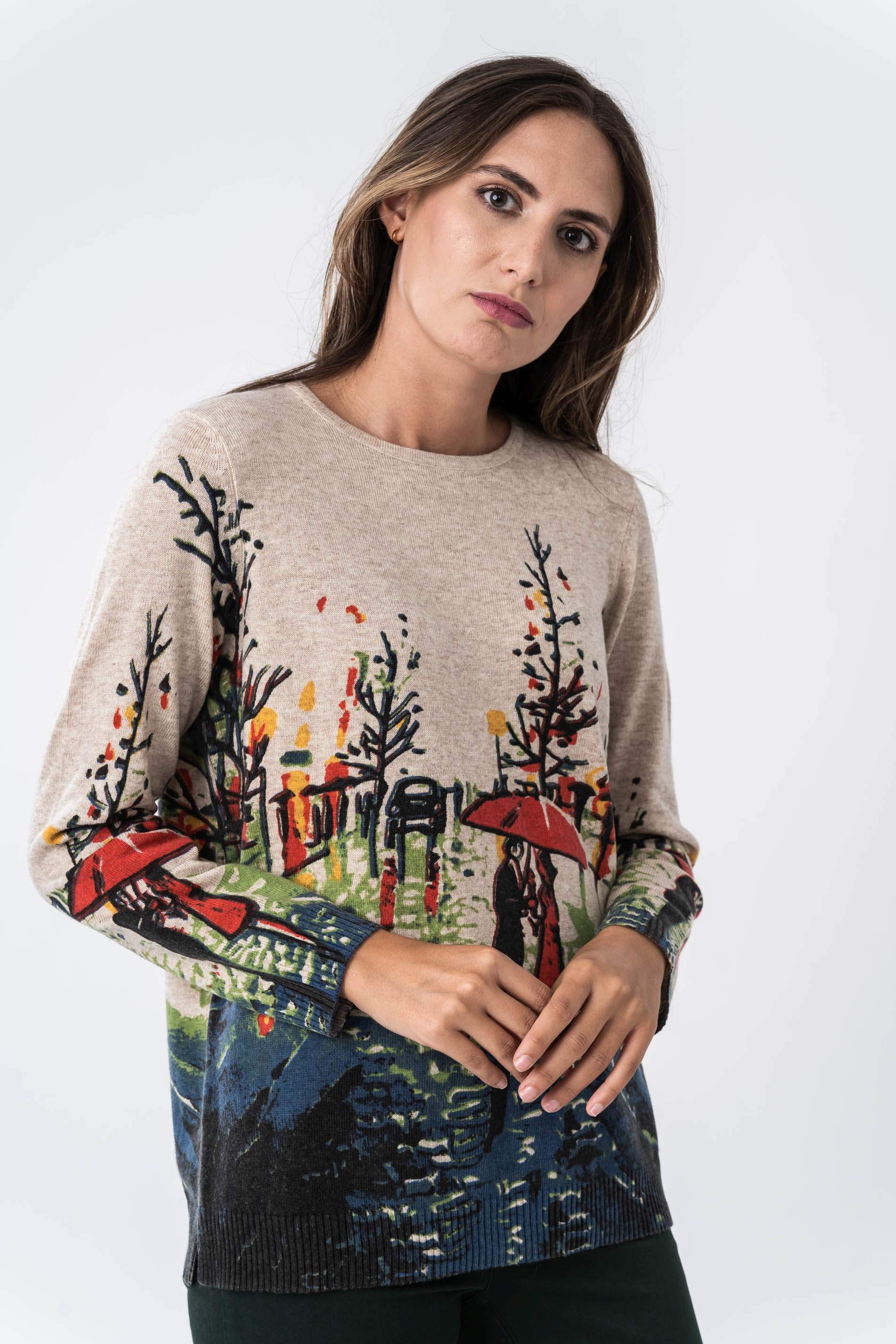 JERSEY ESTAMPADO PAISAJE