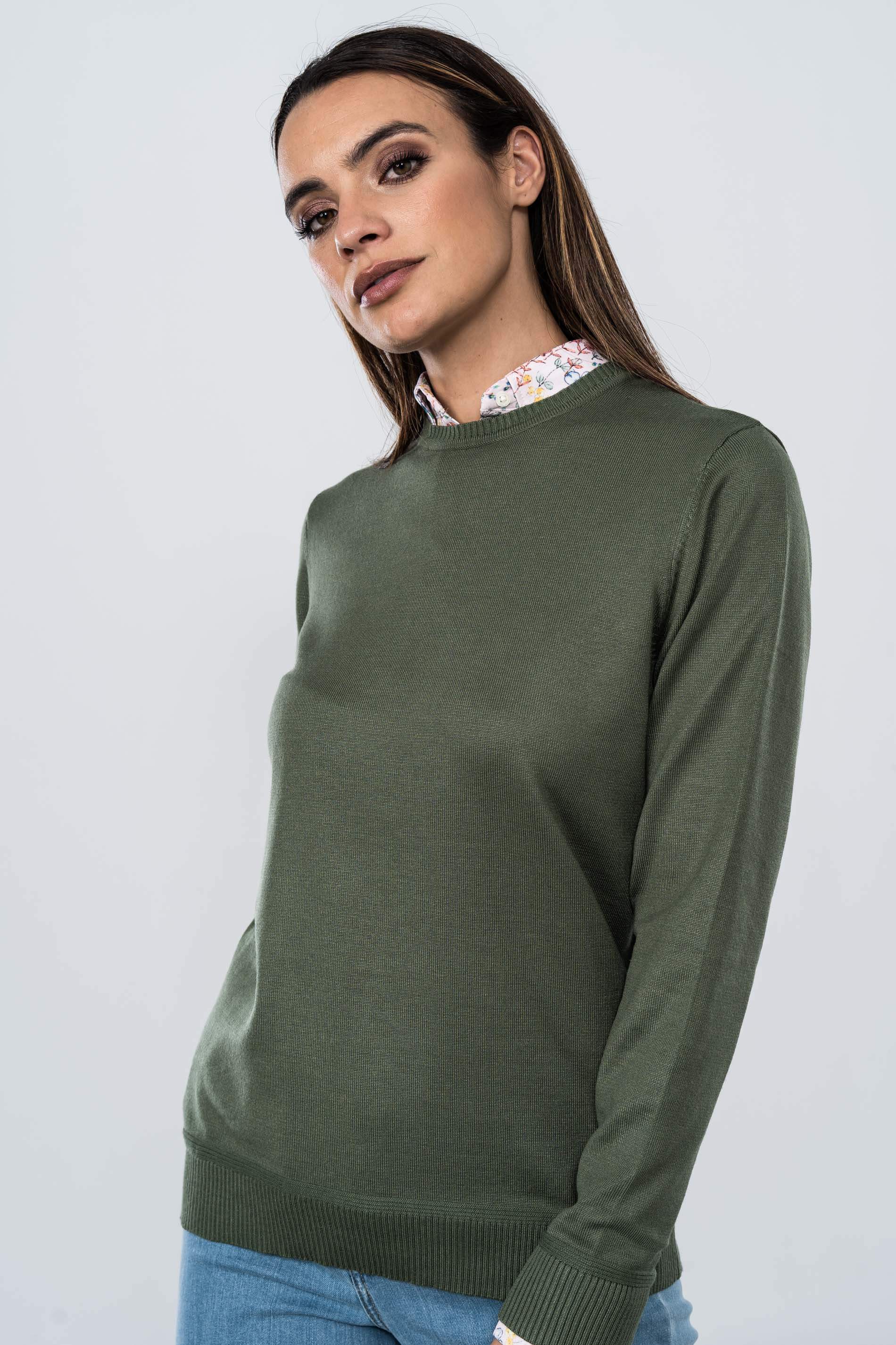 JERSEY CUELLO CAJA OLIVA