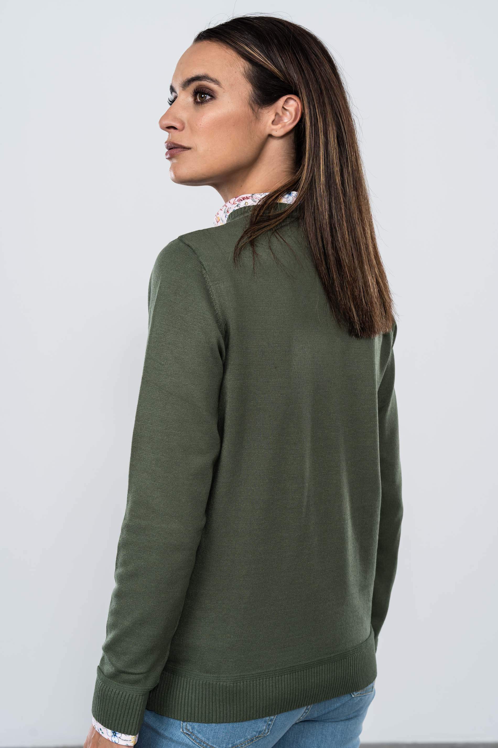 JERSEY CUELLO CAJA OLIVA