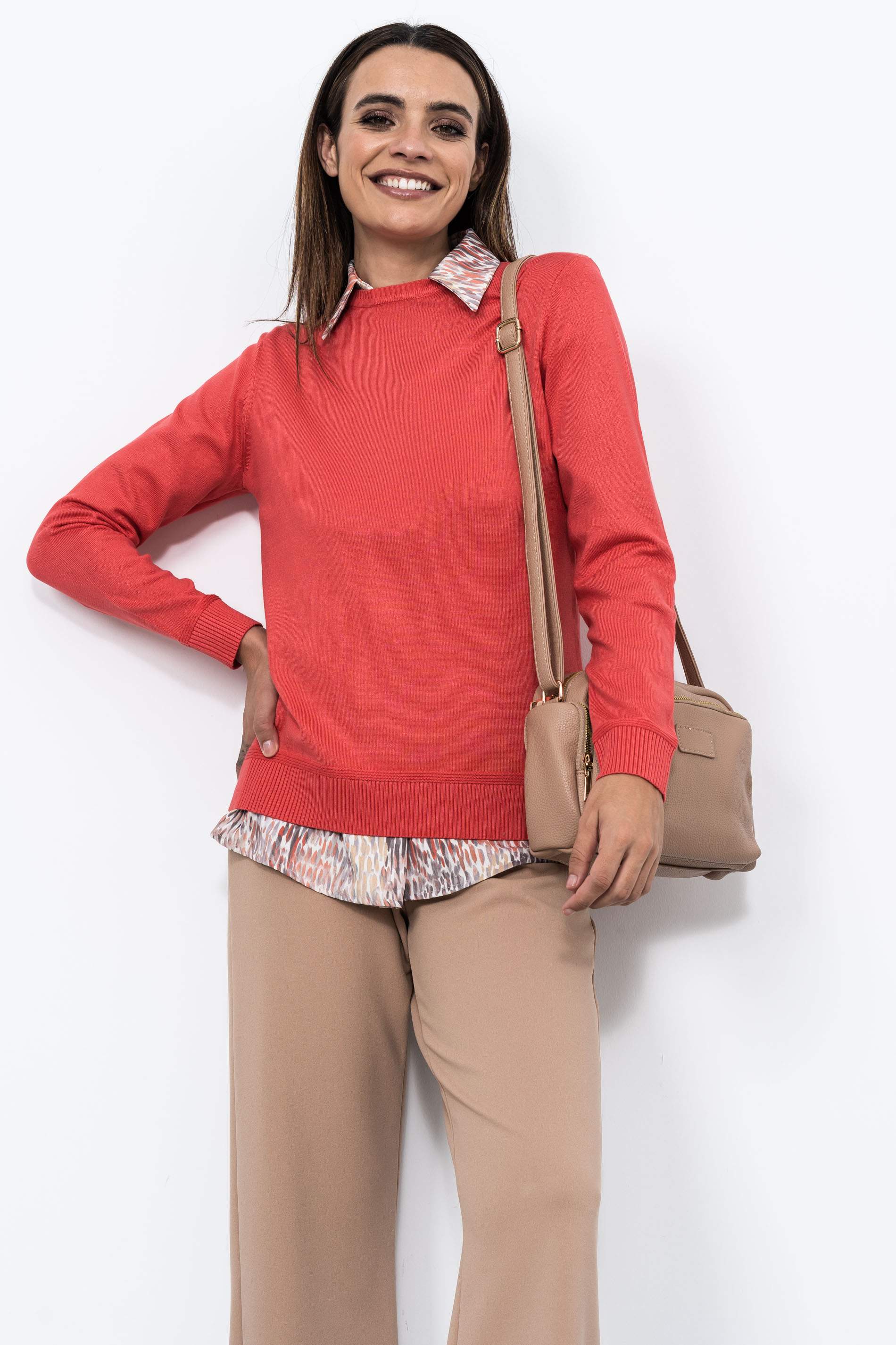 JERSEY CUELLO CAJA CORAL
