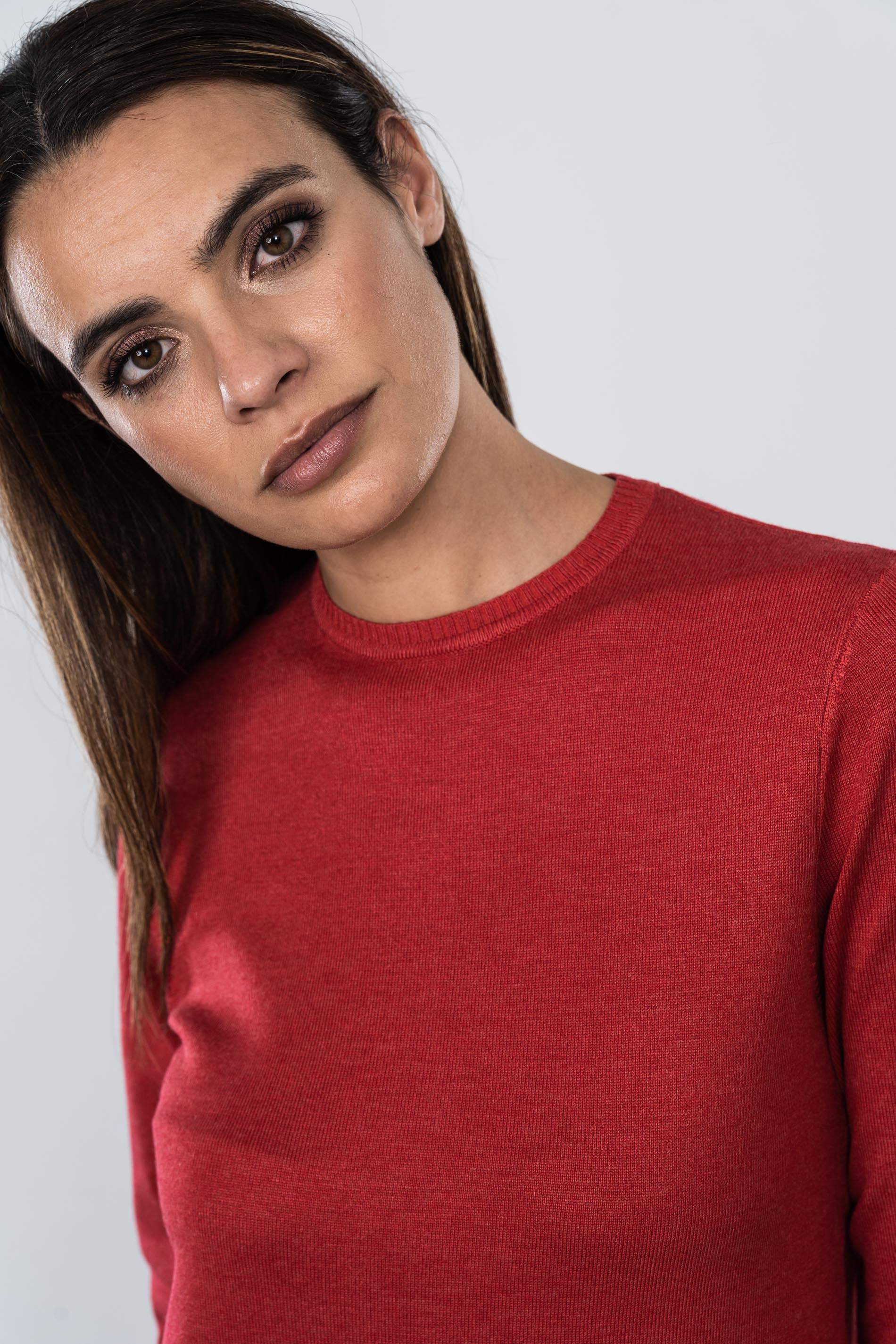 JERSEY CUELLO CAJA BOLSILLOS ROJO