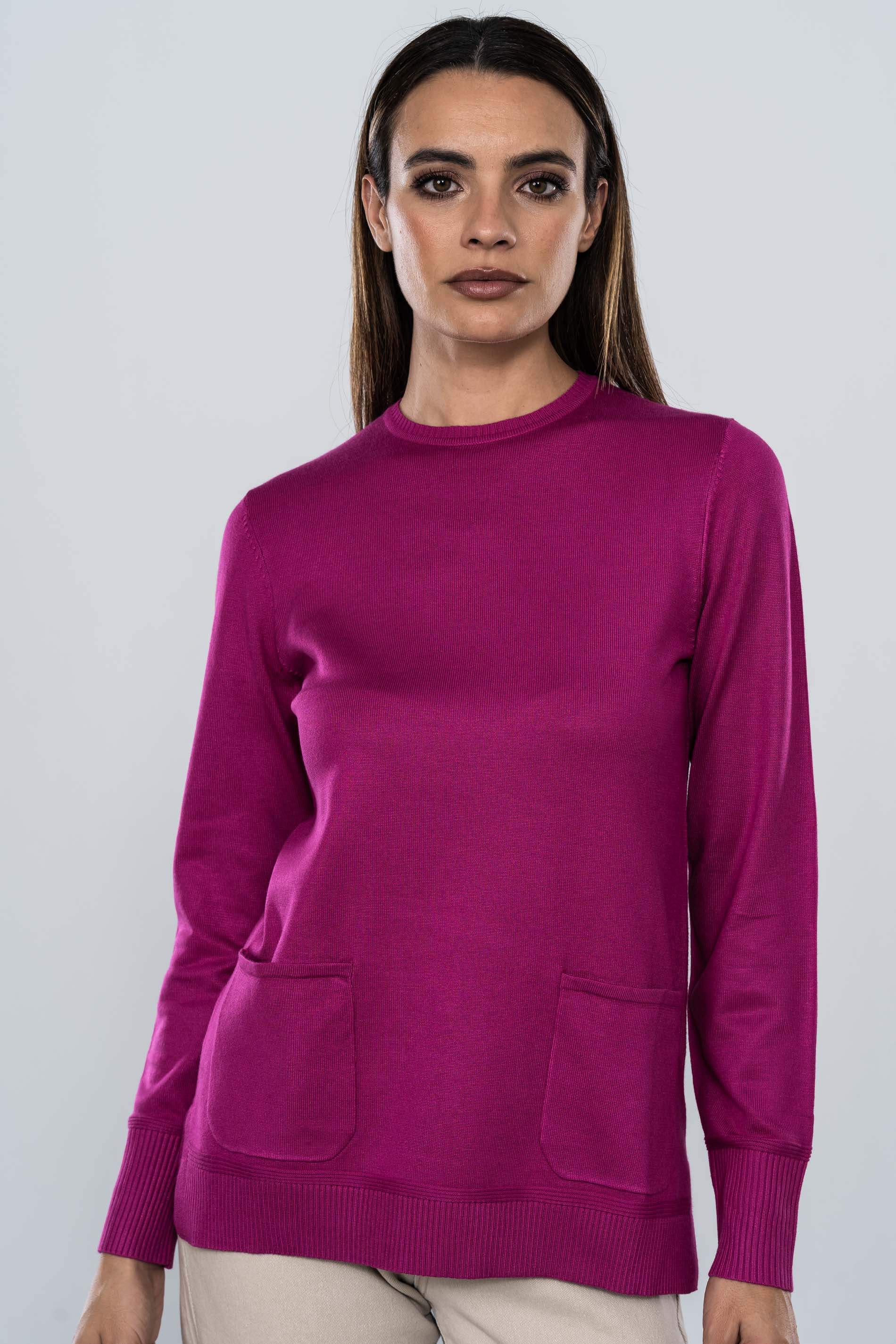 JERSEY CUELLO CAJA BOLSILLOS LAVANDA