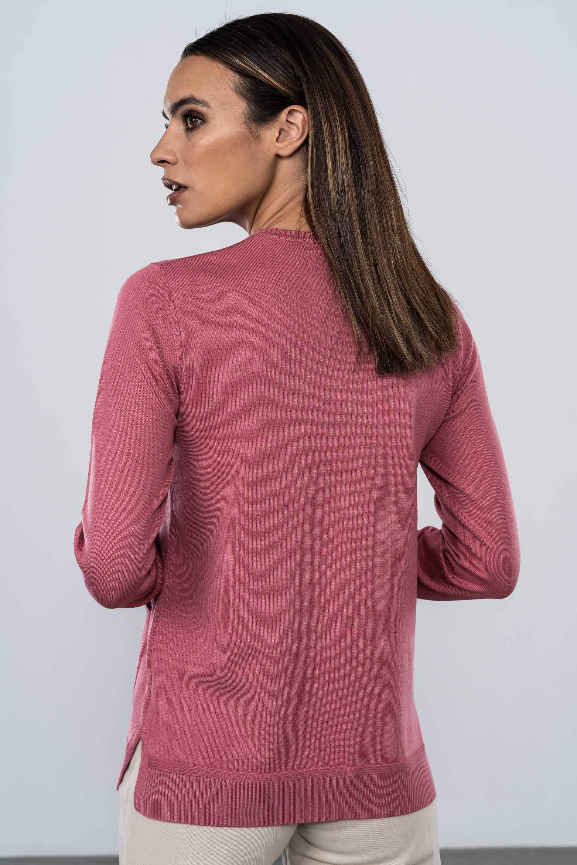JERSEY CUELLO CAJA BOLSILLOS ROSA