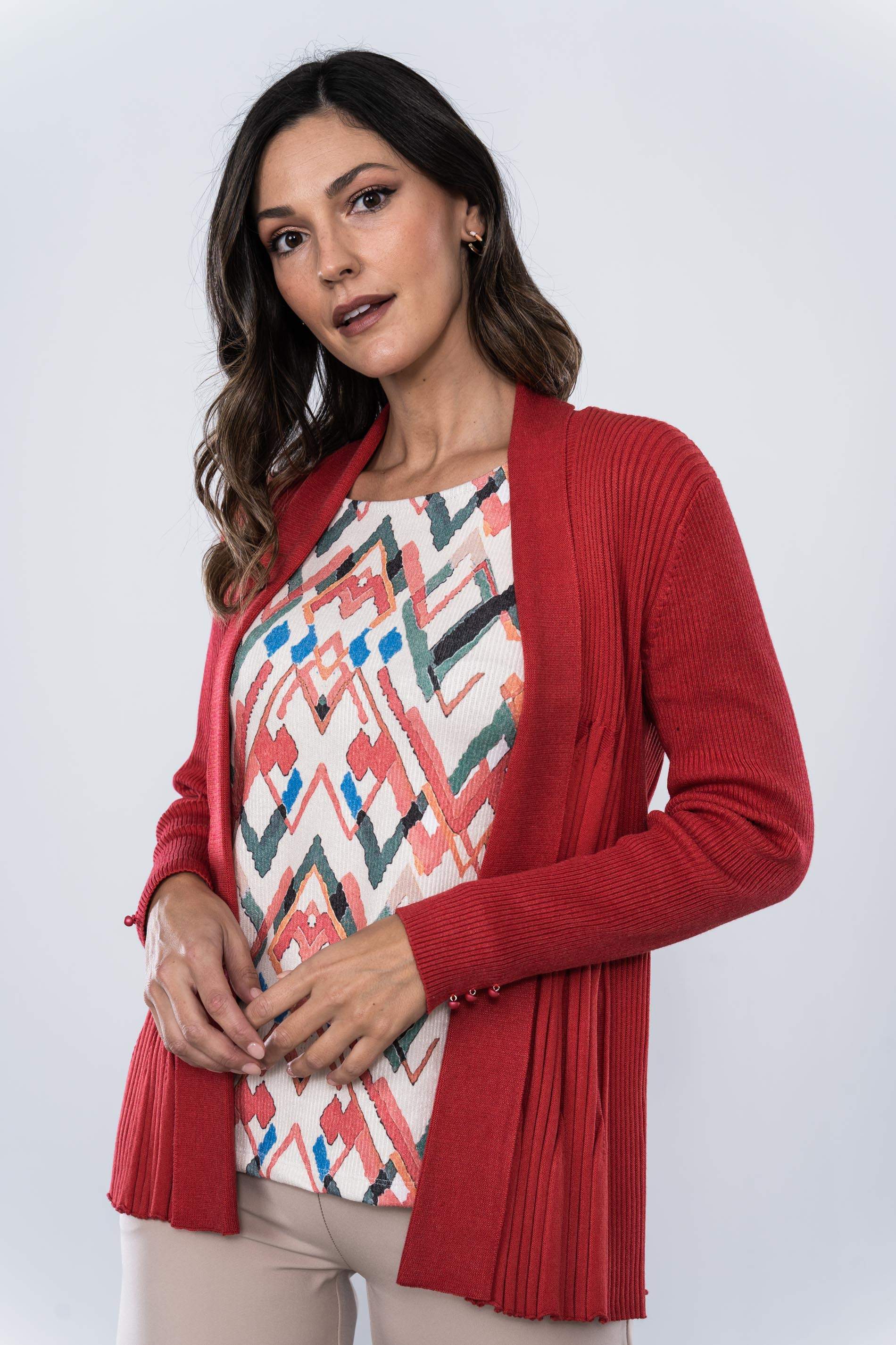 CHAQUETA CANALE ROJO